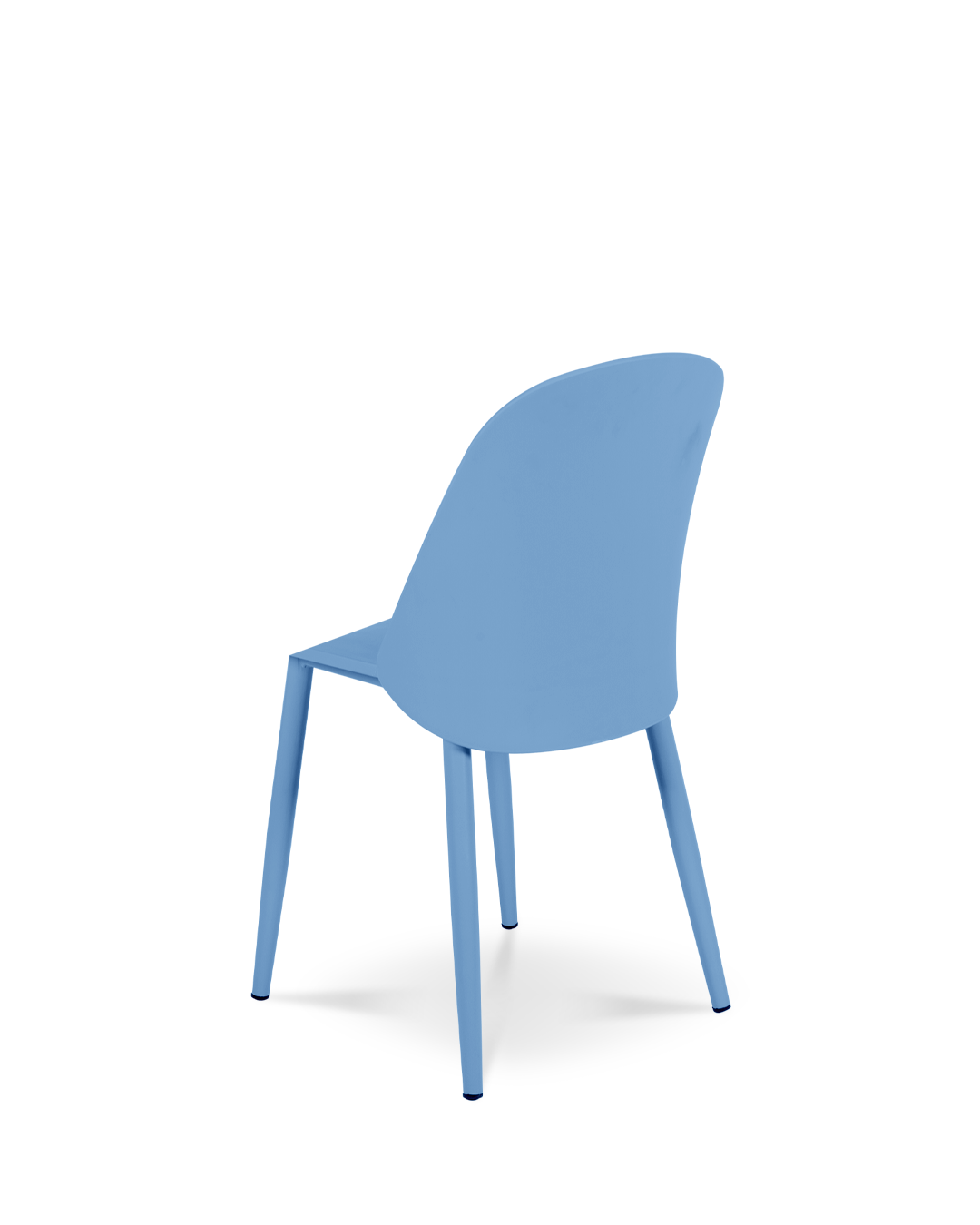 Silla de diseño Hertha de acero azul