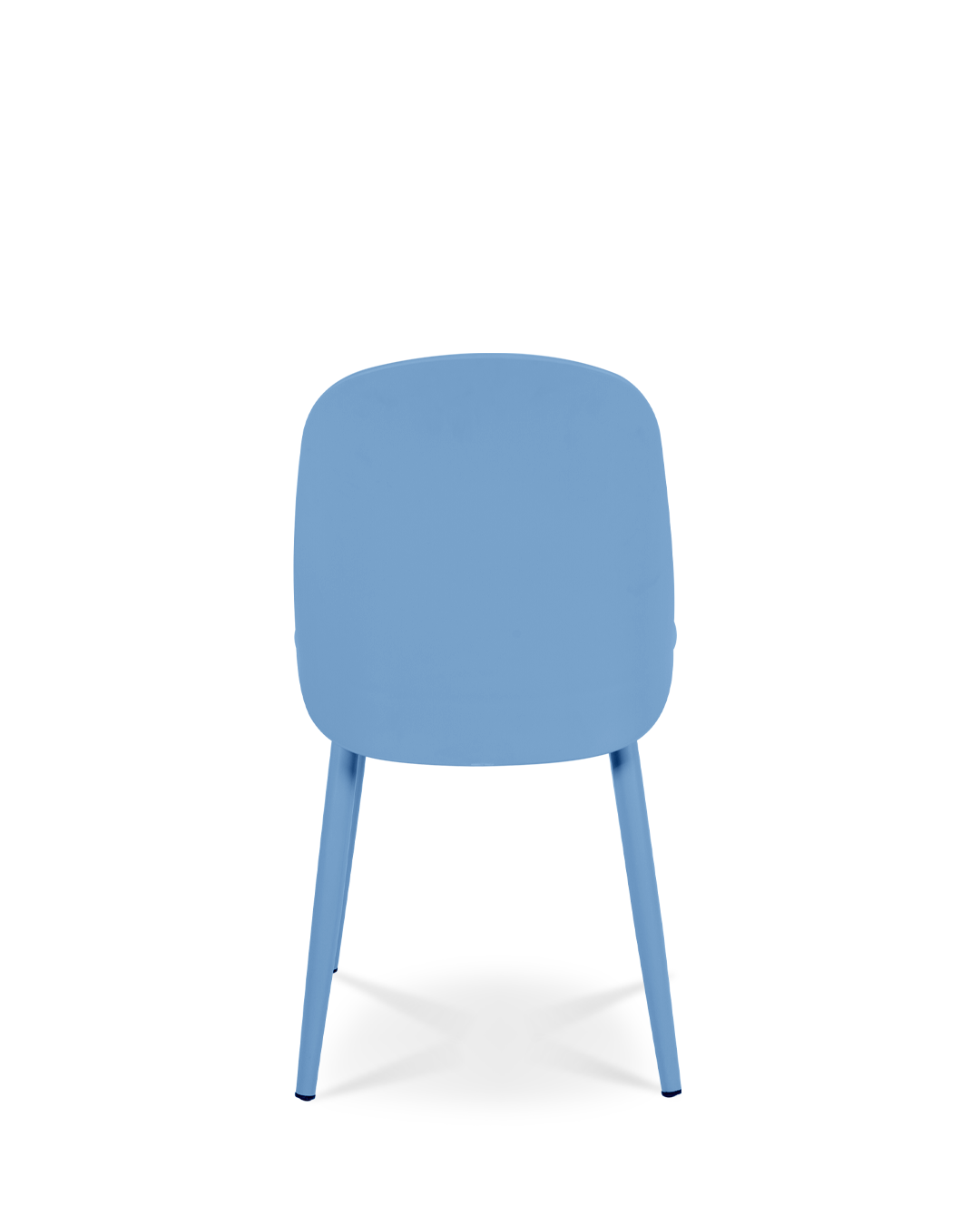 Silla de diseño Hertha de acero azul