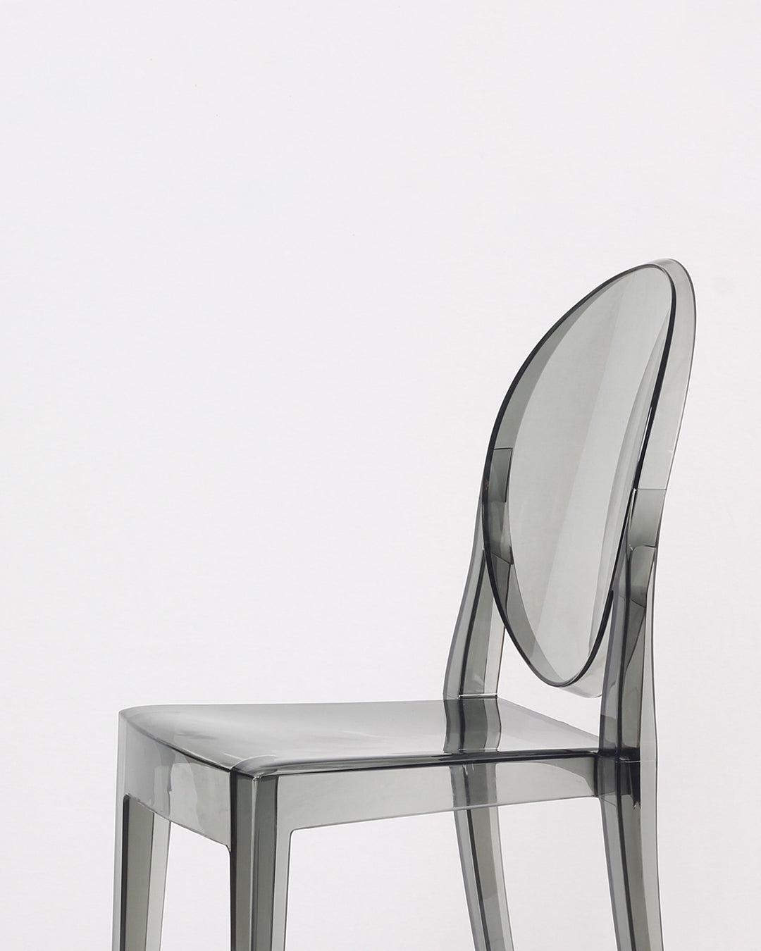 Silla Lewis Transparente Gris