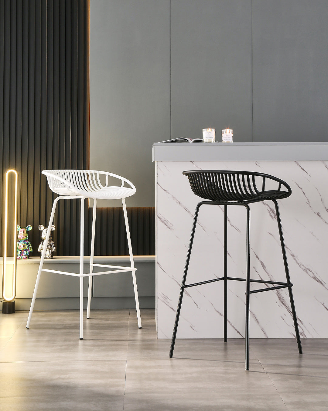 Sven Bar Stool Ivory White