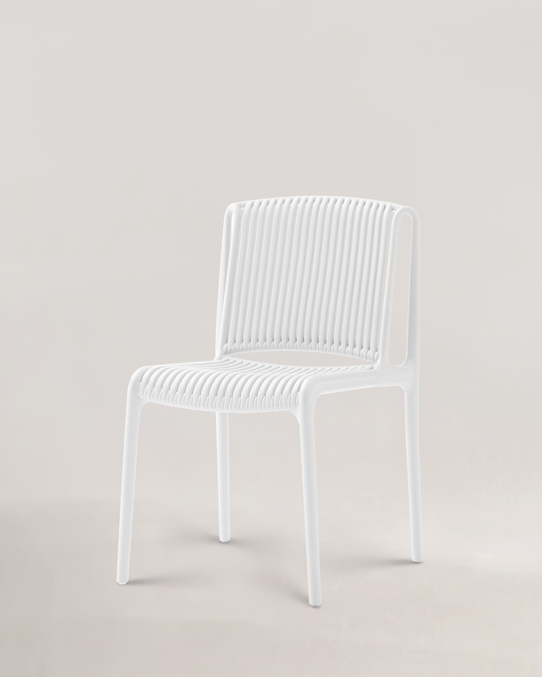 Elpis Plastic Chair Ivory White