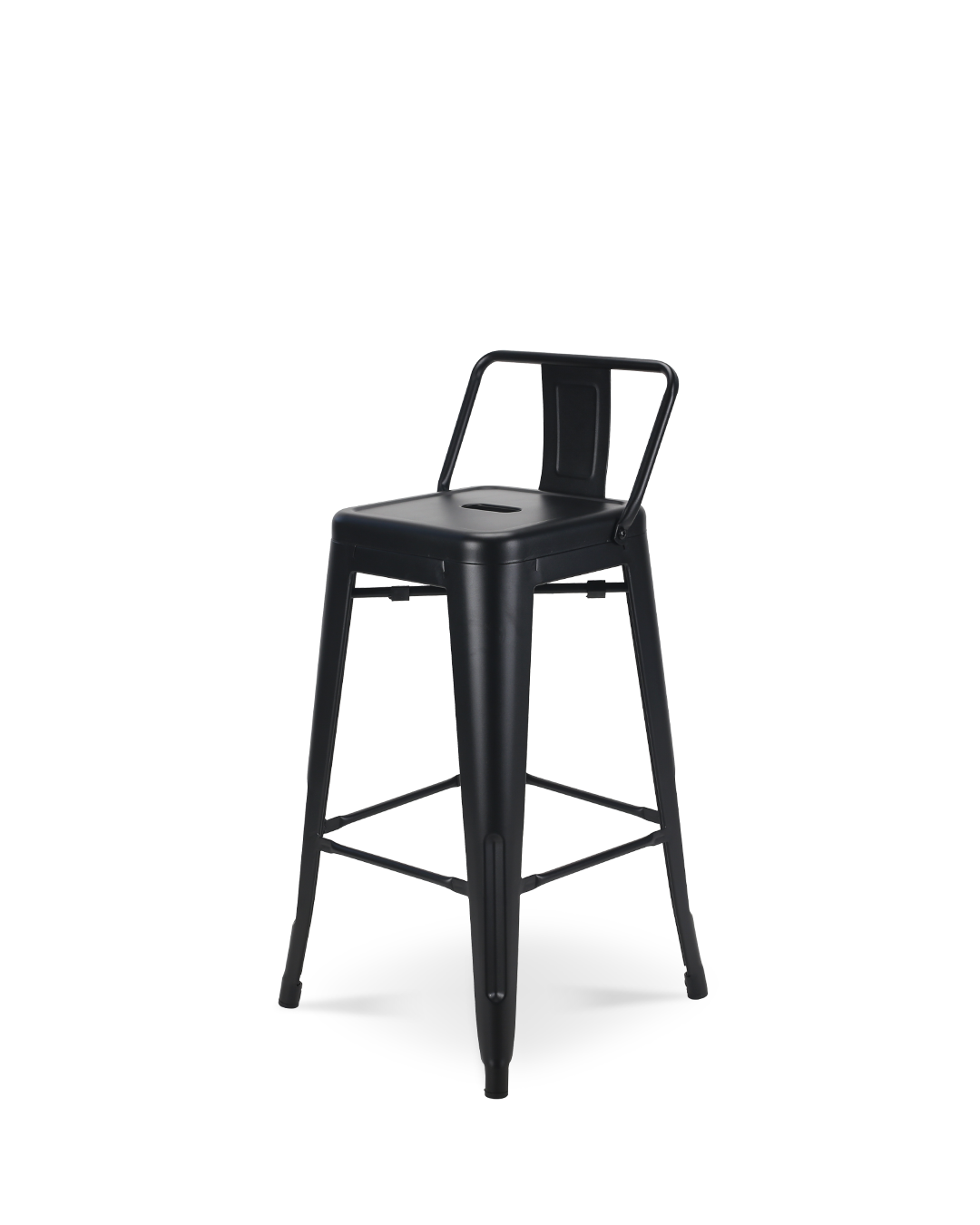 Silla alta Lix de metal negro