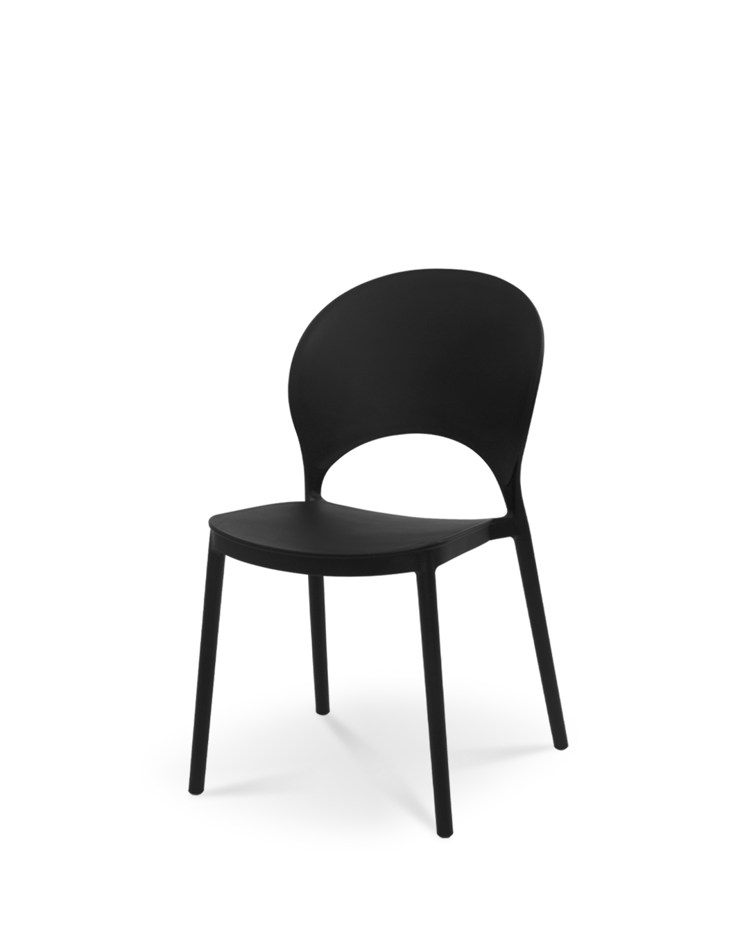 Silla Nysa Plastico Negro