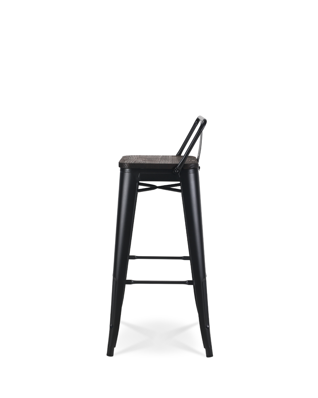 Lix Wood Bar Chair Black