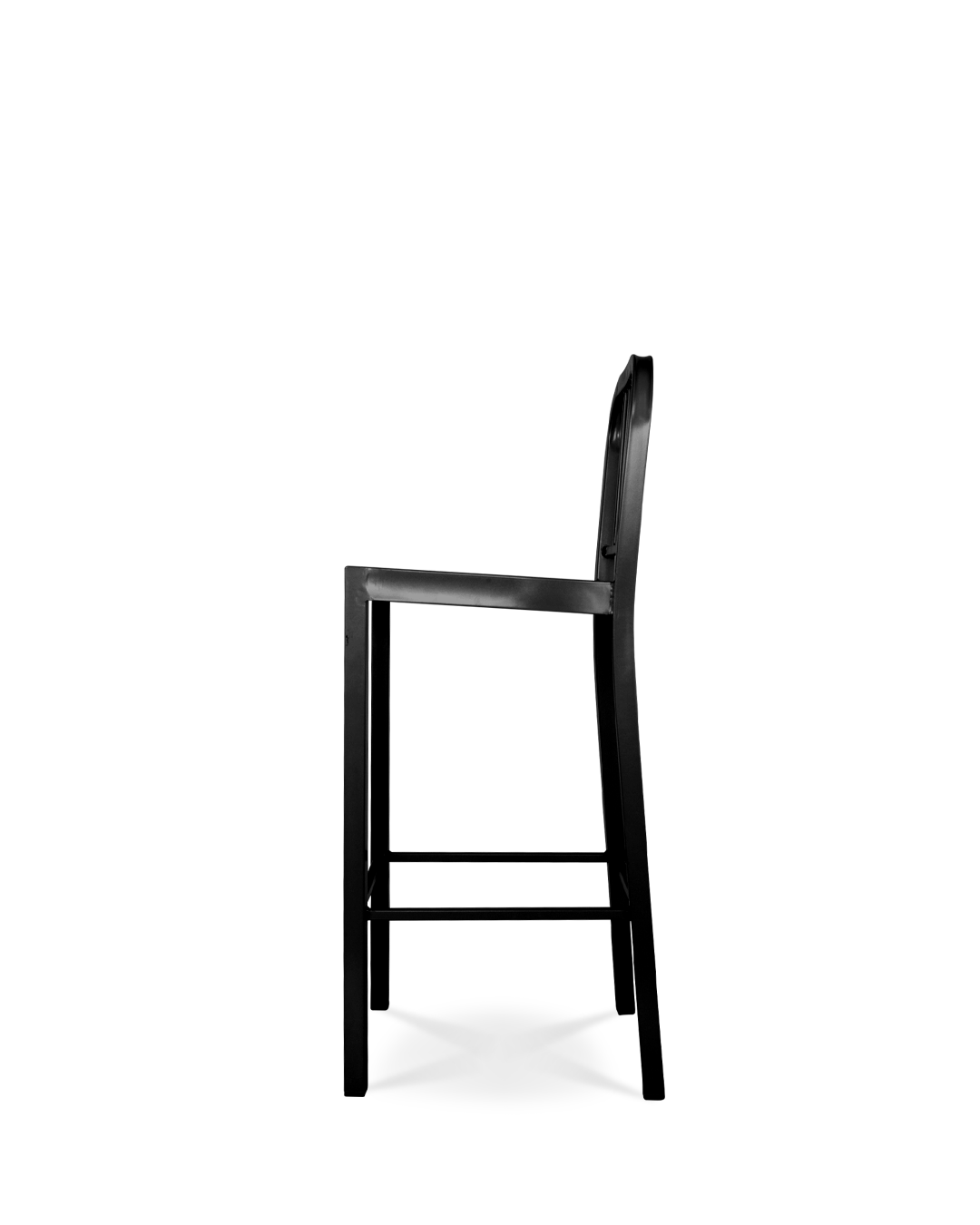 Navy Bar Stool Black