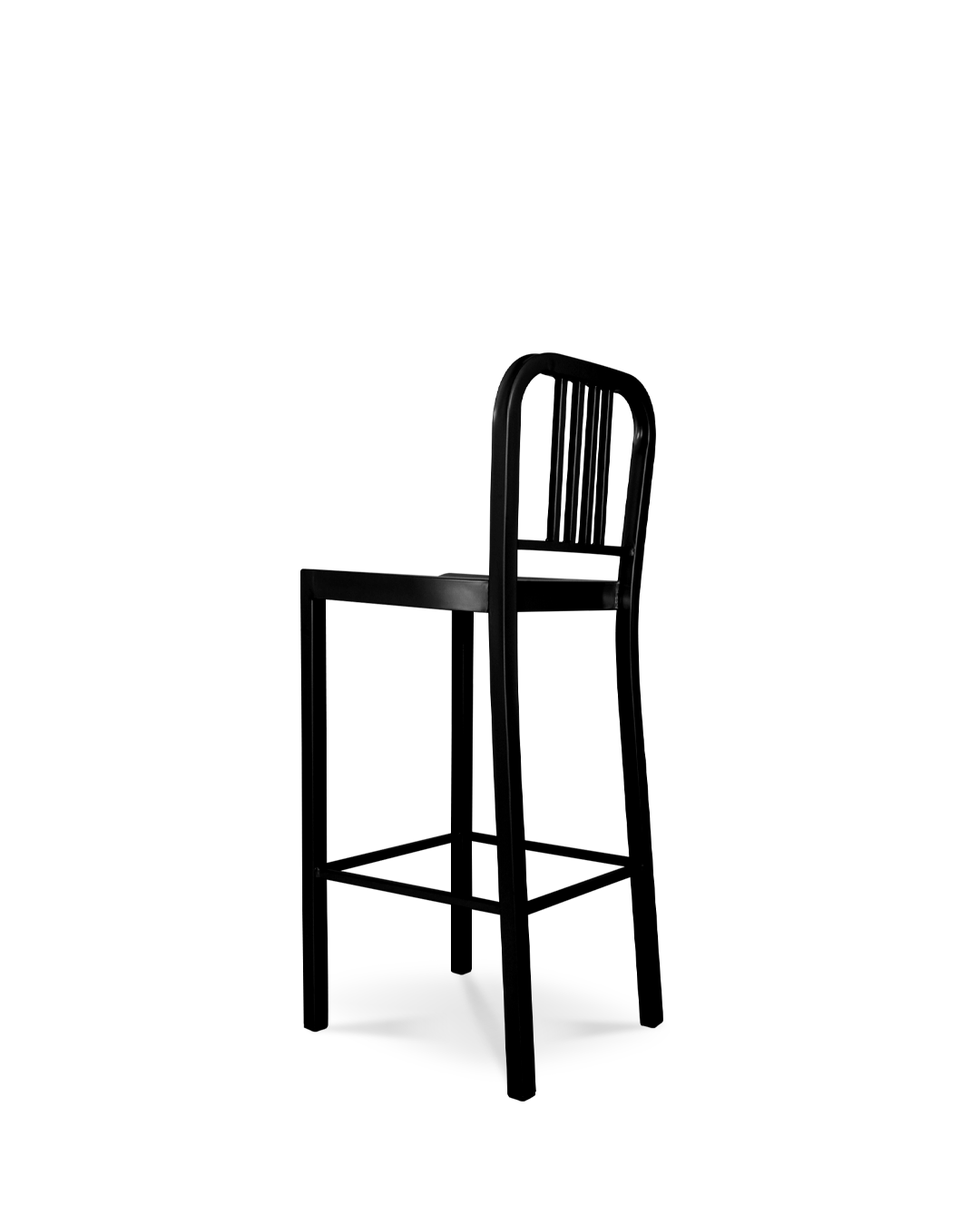 Navy Bar Stool Black