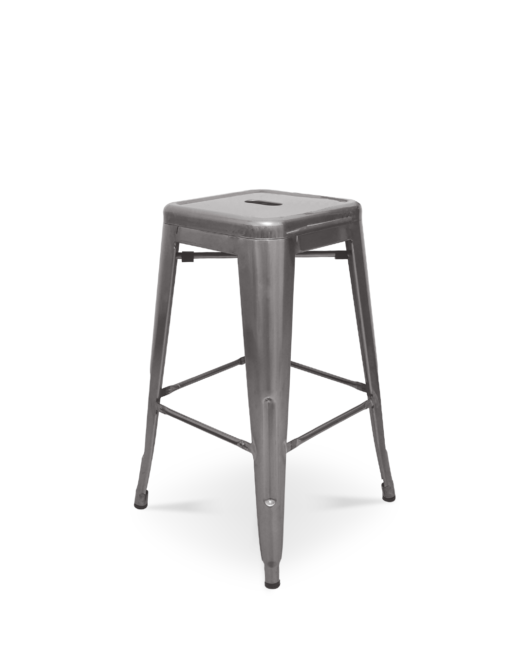 Lix Metal Counter Stool Crystal Grey