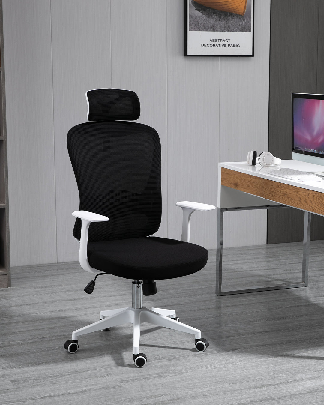 Aurora Office Chair White Black