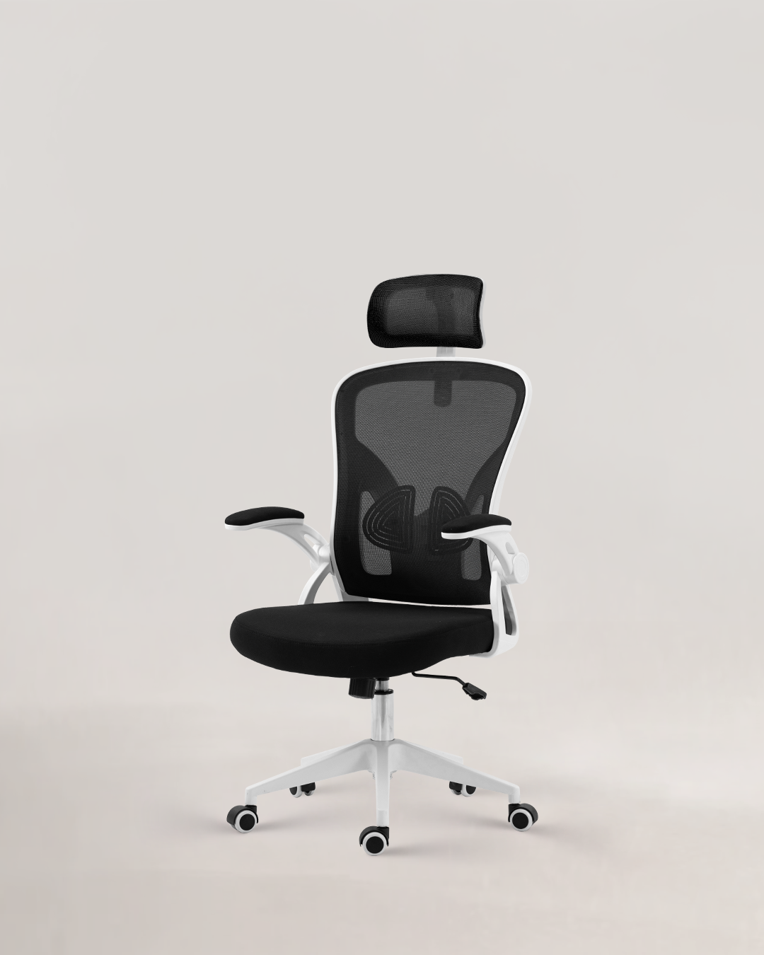 Dike Office Chair White Black