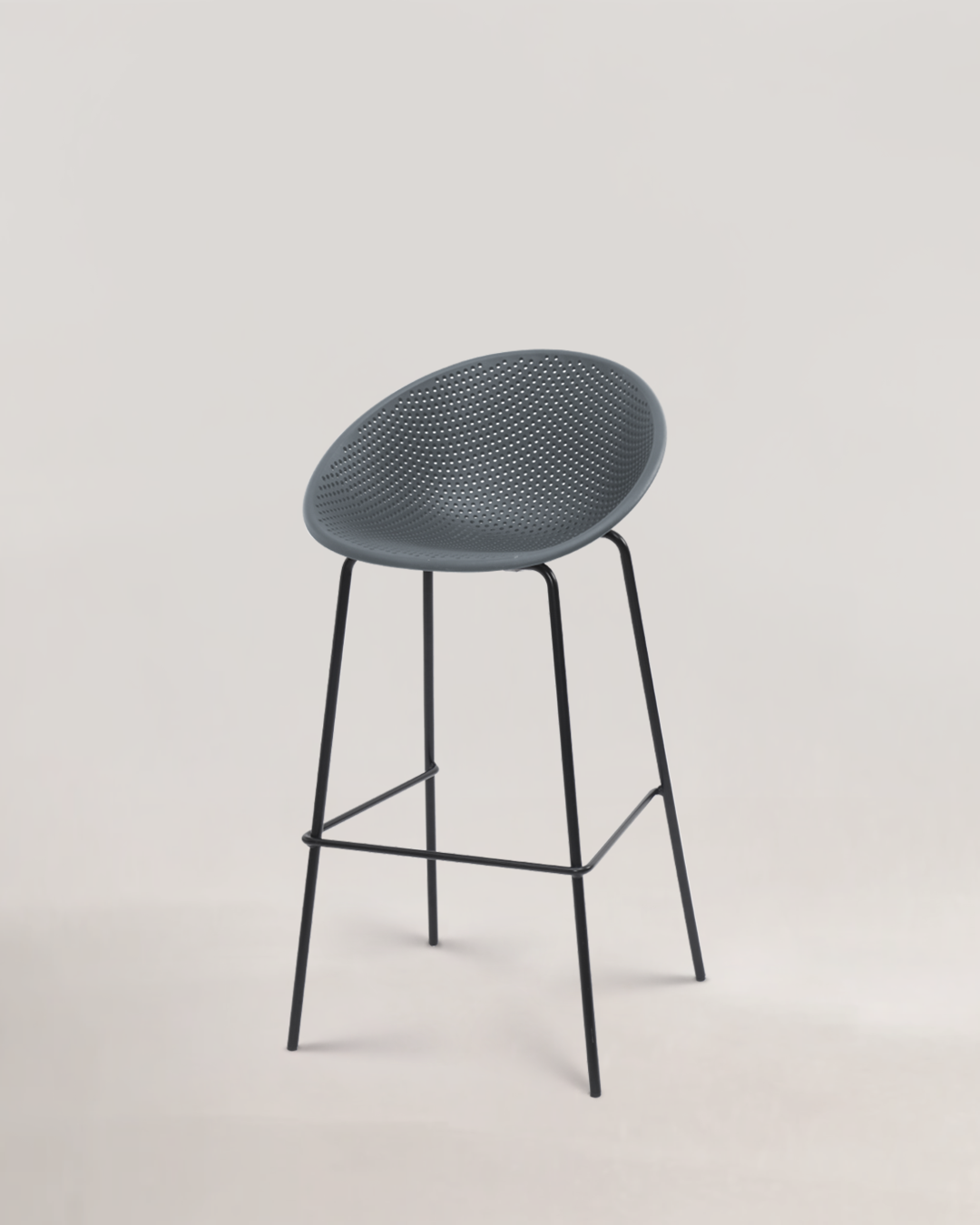 Tabouret de bar Europa Rolling Stone Gris