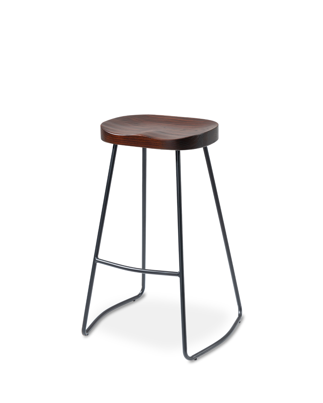 Julia Wood Bar Stool Black