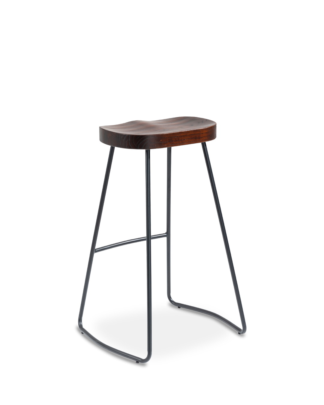 Julia Wood Bar Stool Black