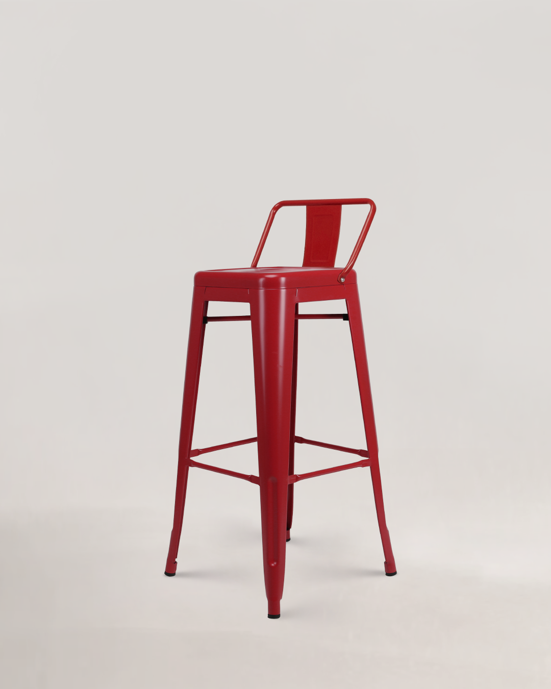 Lix Metal Bar Chair Red