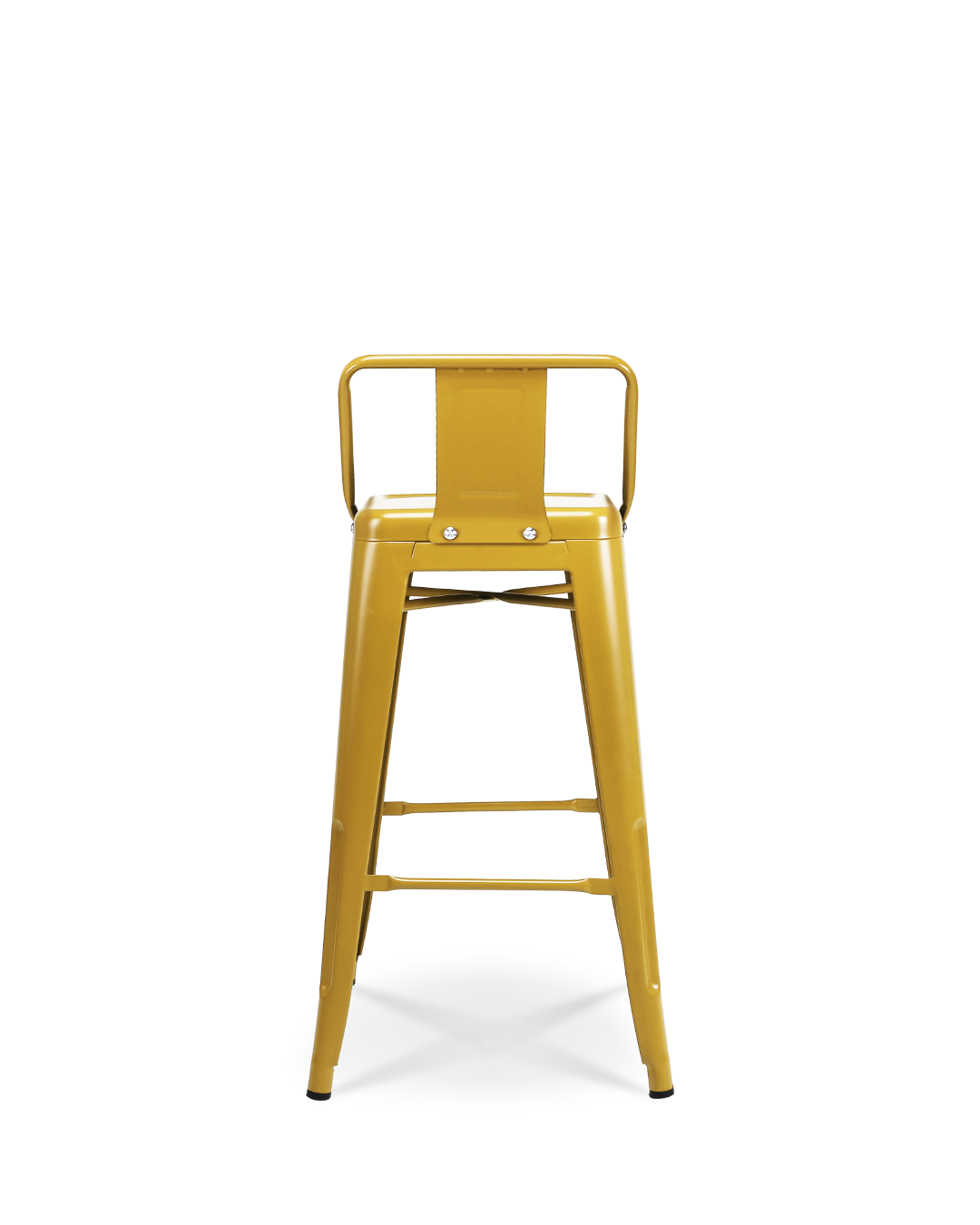 Silla alta Lix de metal amarillo