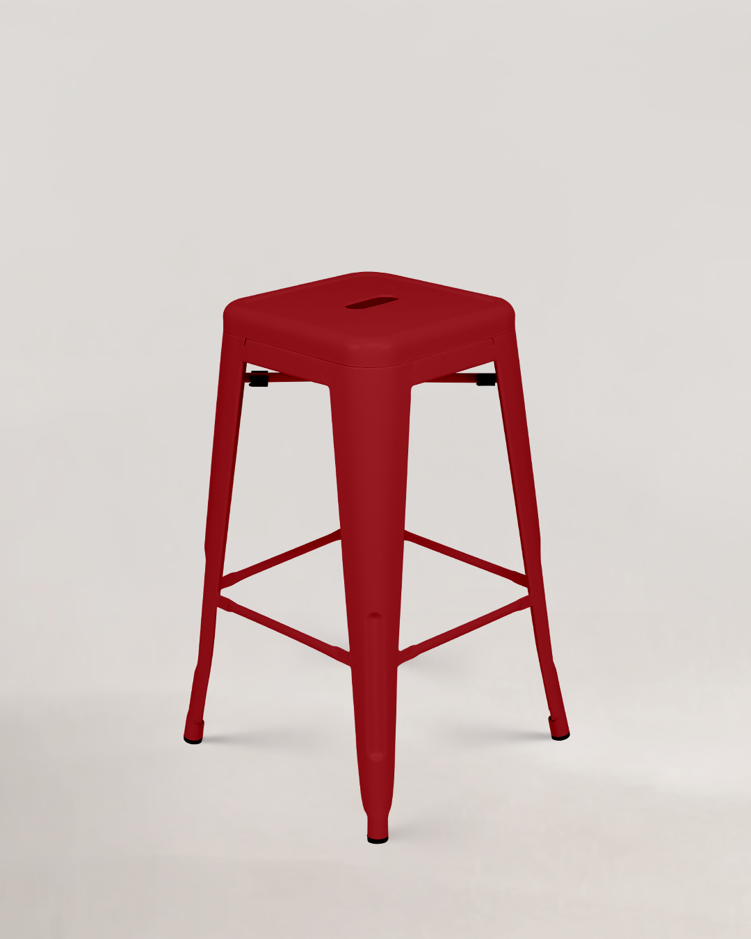 Lix Metal Counter Stool Red