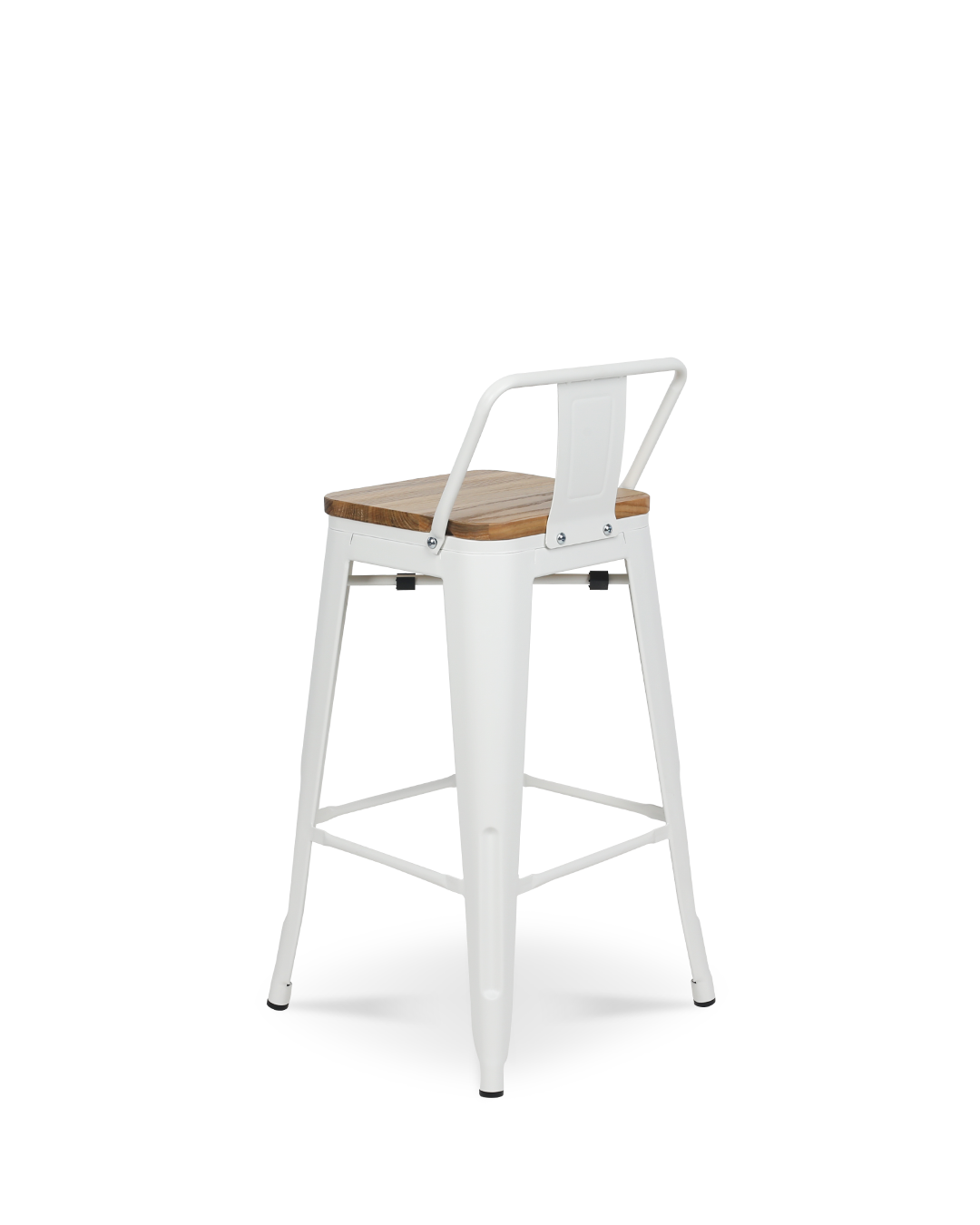 Chaise de comptoir en bois LIX blanc