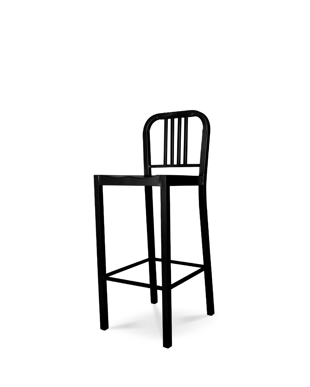 Tabouret de bar bleu marine noir