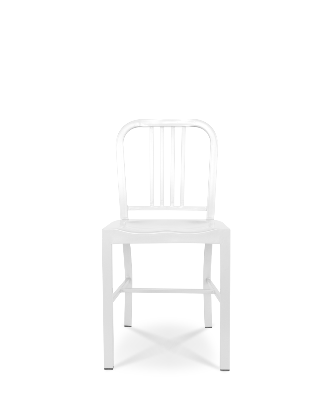 Navy Metal Chair White