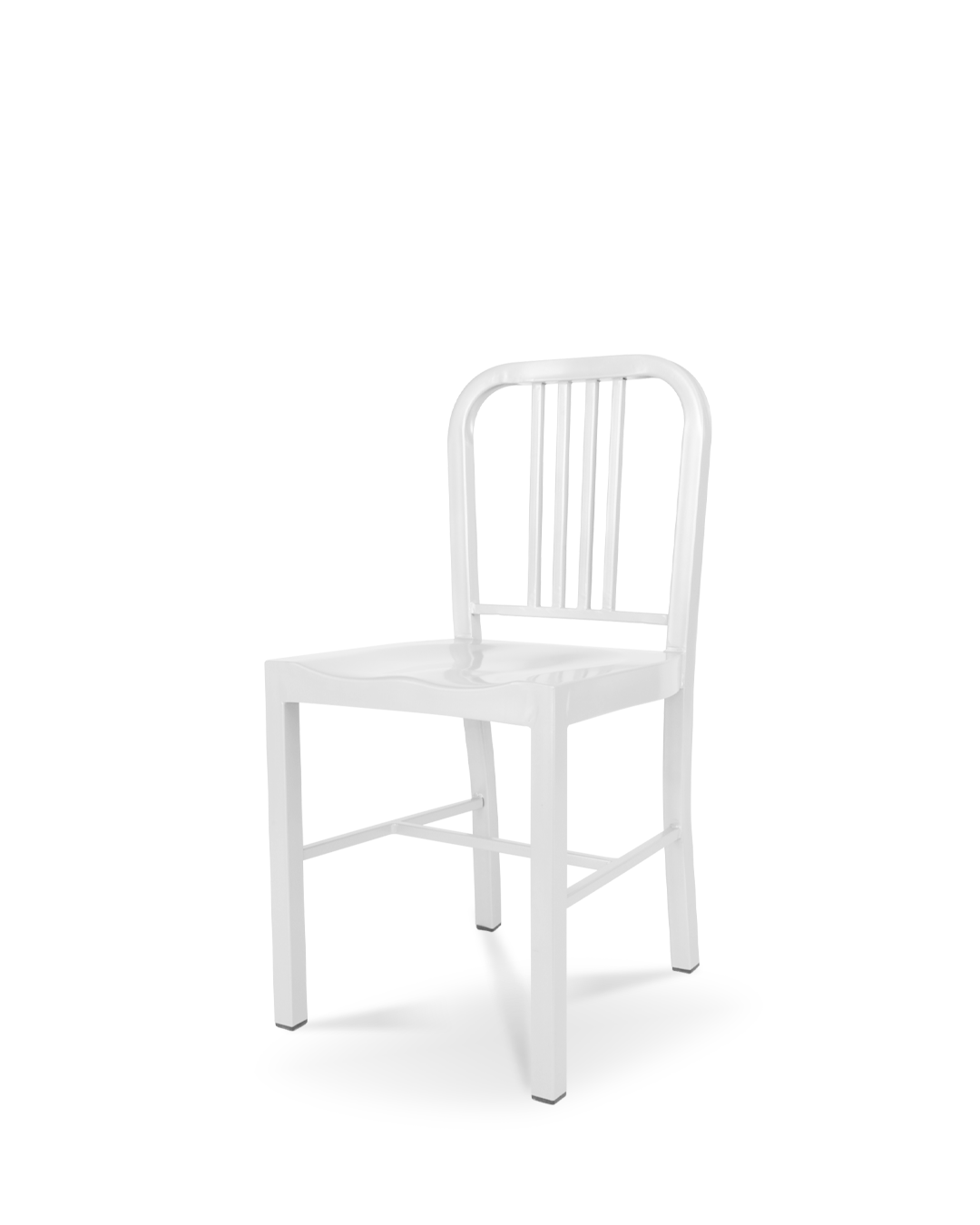 Navy Metal Chair White