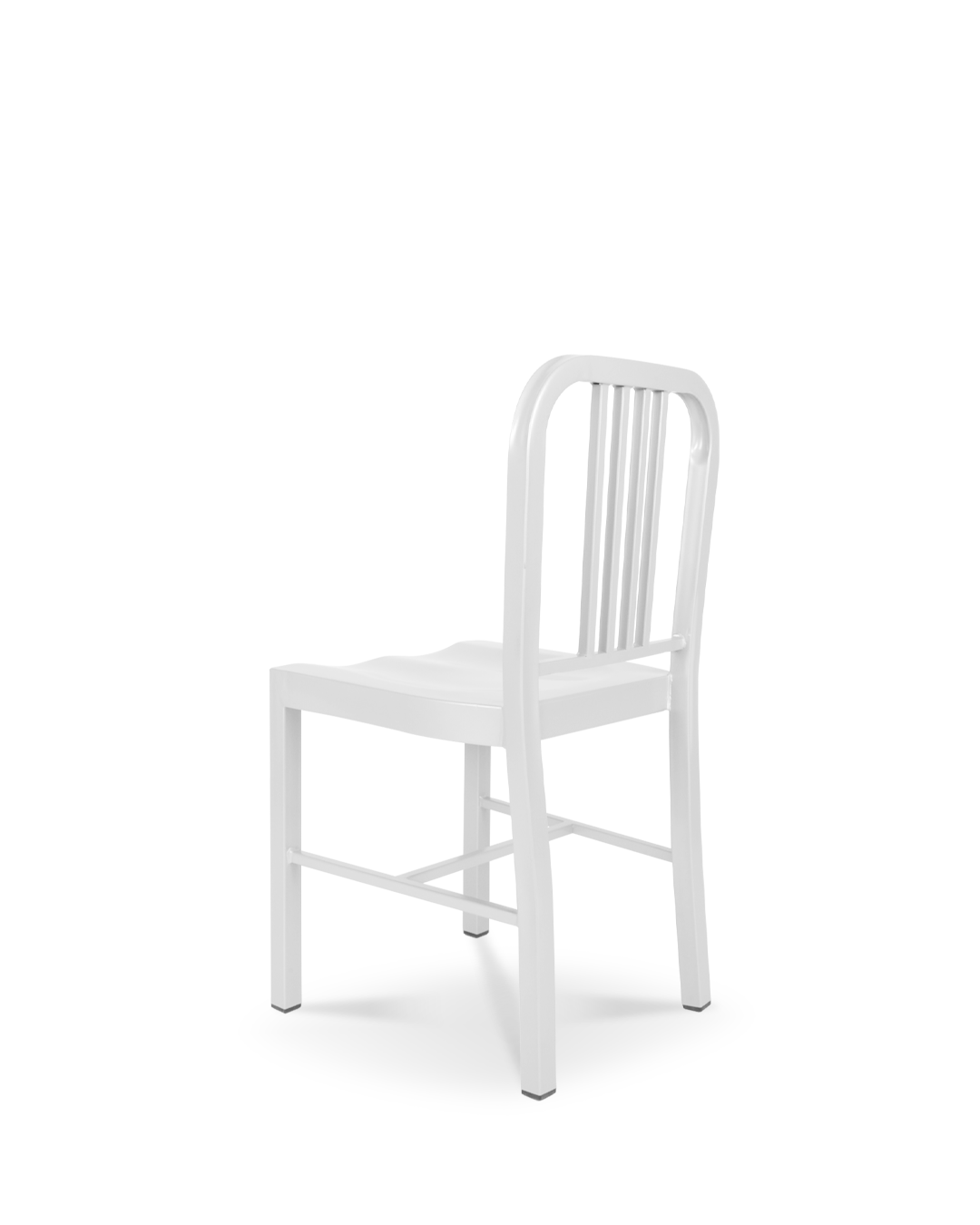 Navy Metal Chair White