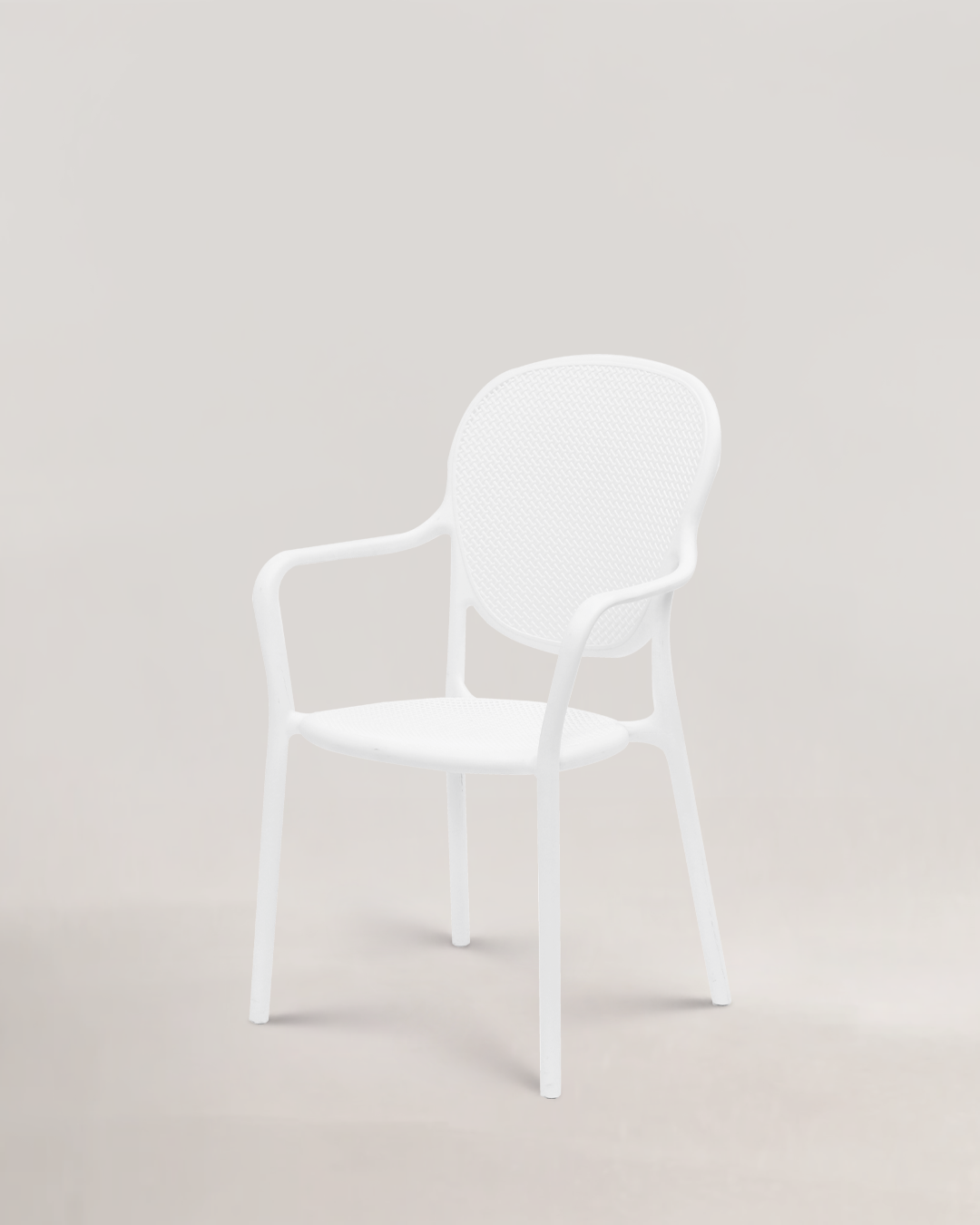 Pales Plastic Chair Ivory White