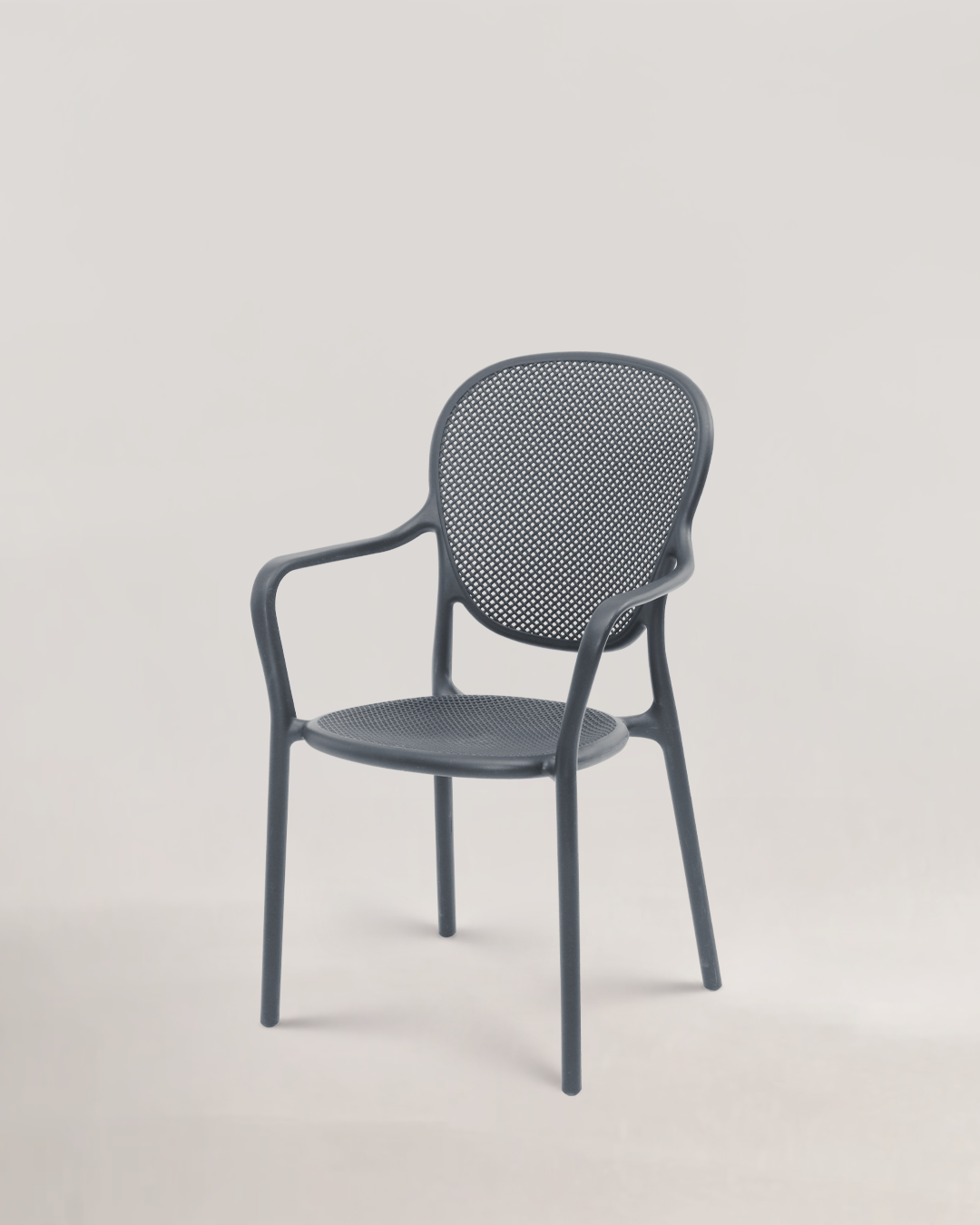 Pales Plastic Chair Rolling Stone Grey