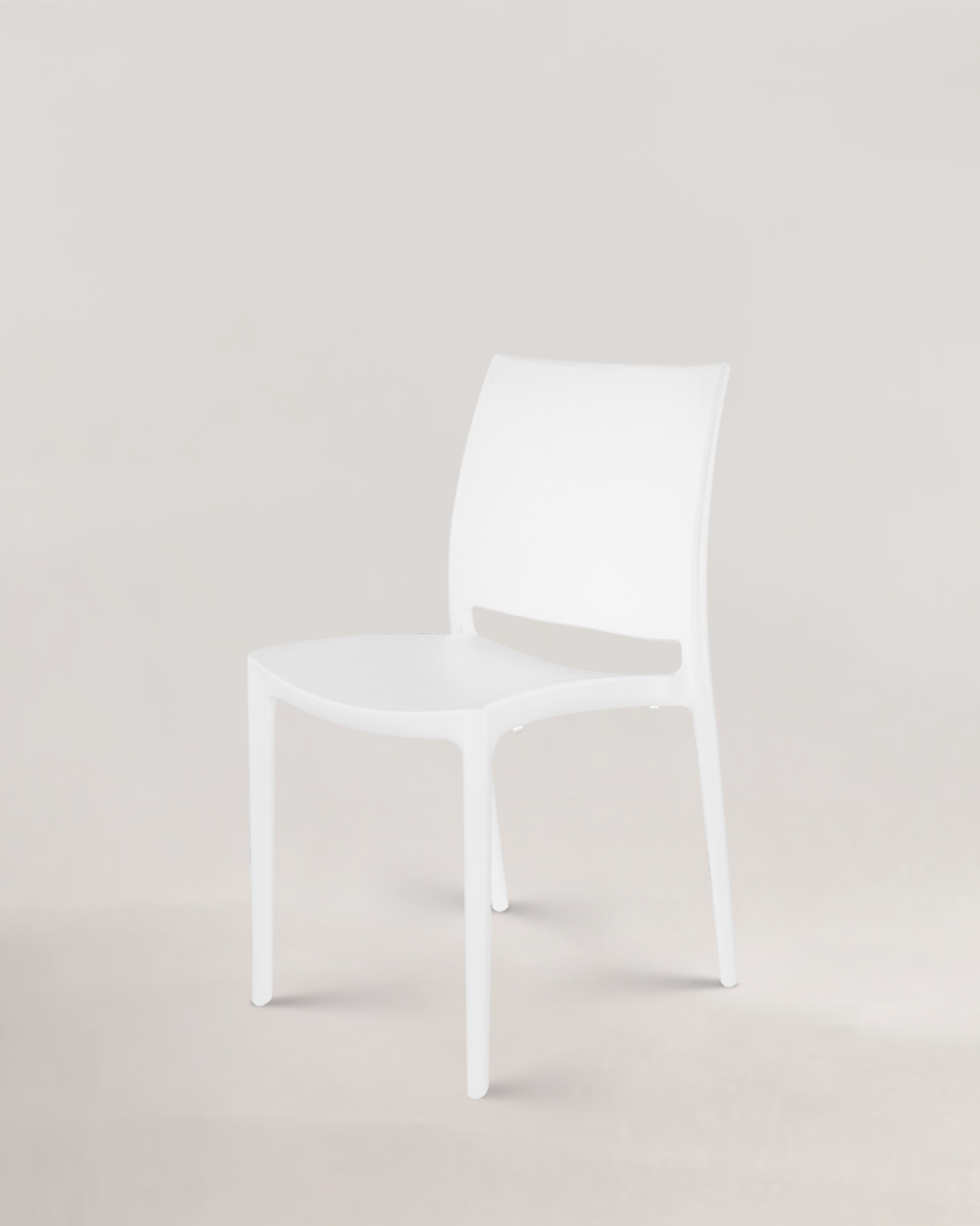 Thalia Plastic Chair Ivory White