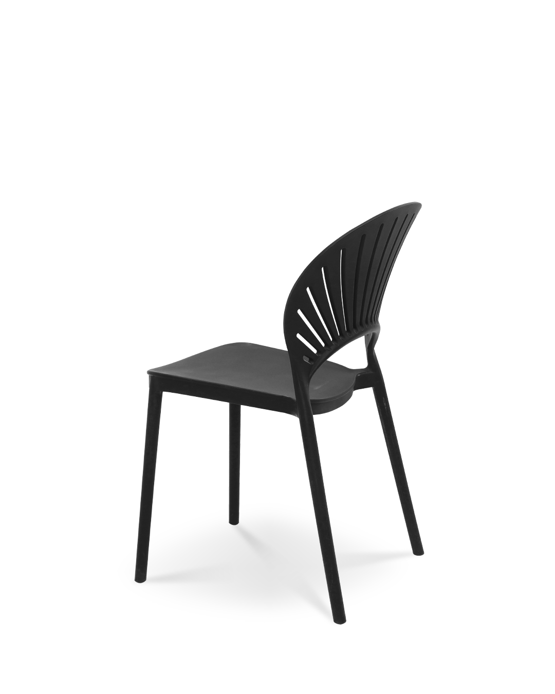 Chaise Eugenia en plastique noir