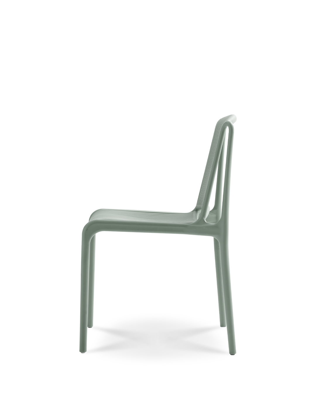 Silla de comedor apilable Elpis Verde