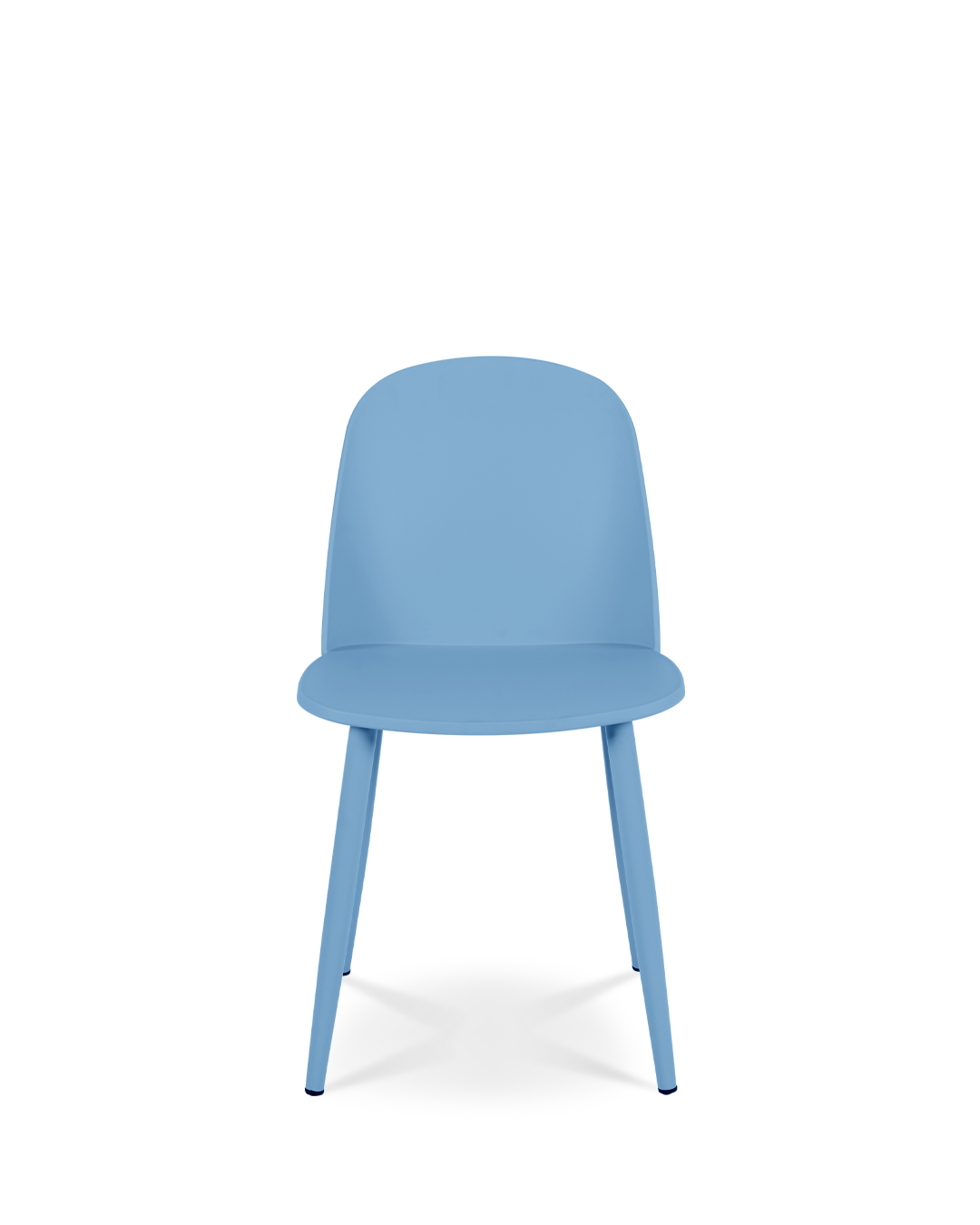 Silla de diseño Hertha de acero azul