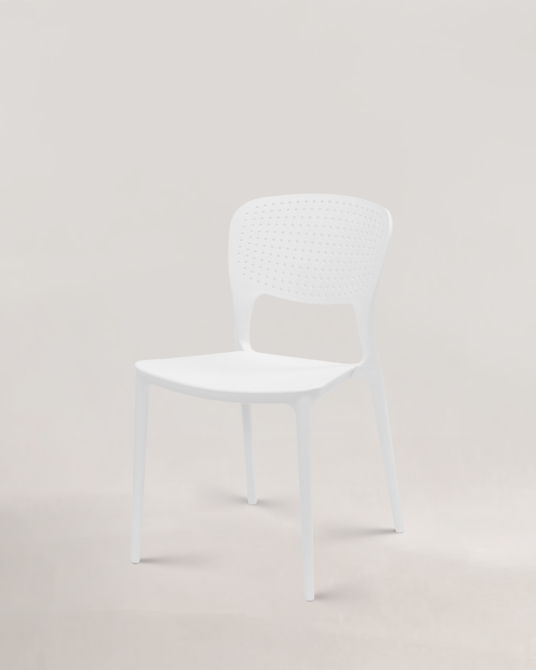 Silla apilable de comedor Themis Blanco