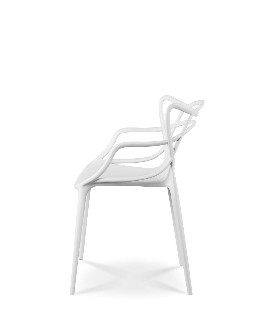 Chaise Maxter Phillipe en plastique blanc