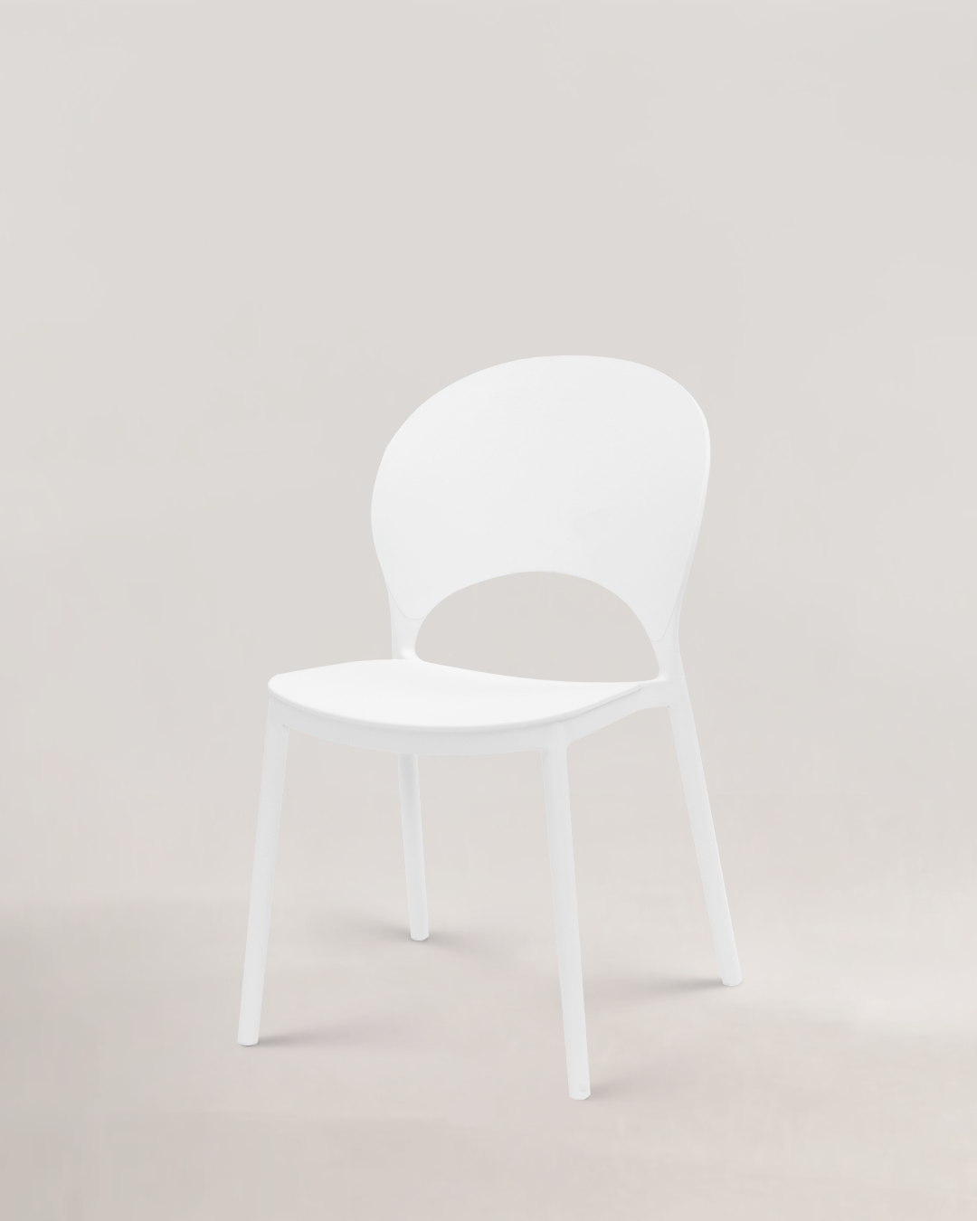 Nysa Plastic Chair Ivory White