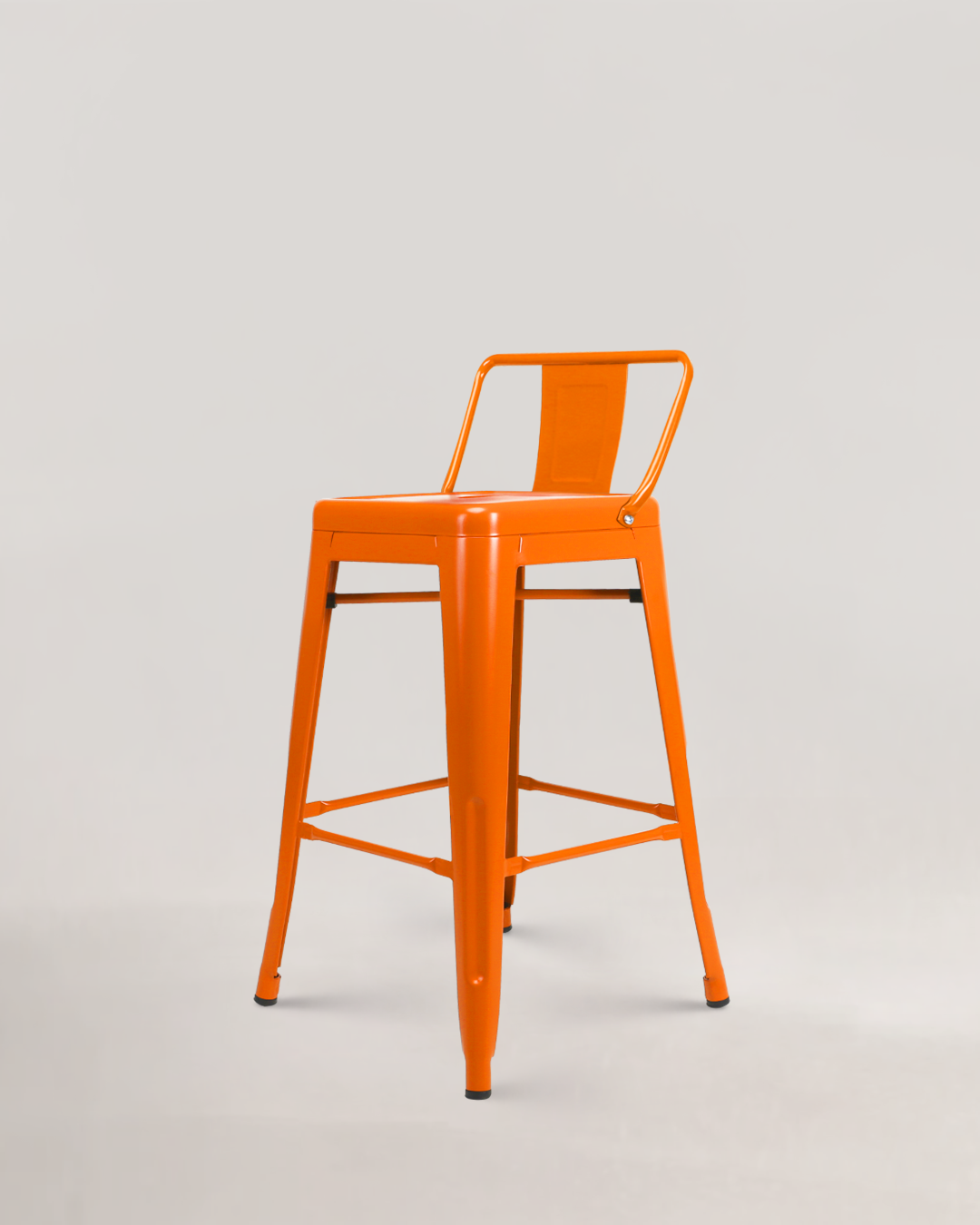 Silla Alta Lix de metal naranja