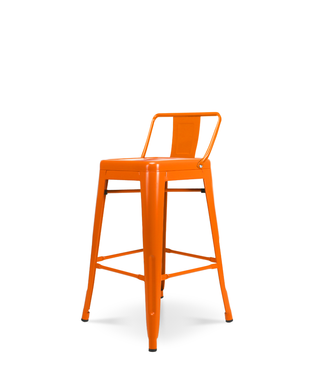 Silla Alta Lix de metal naranja