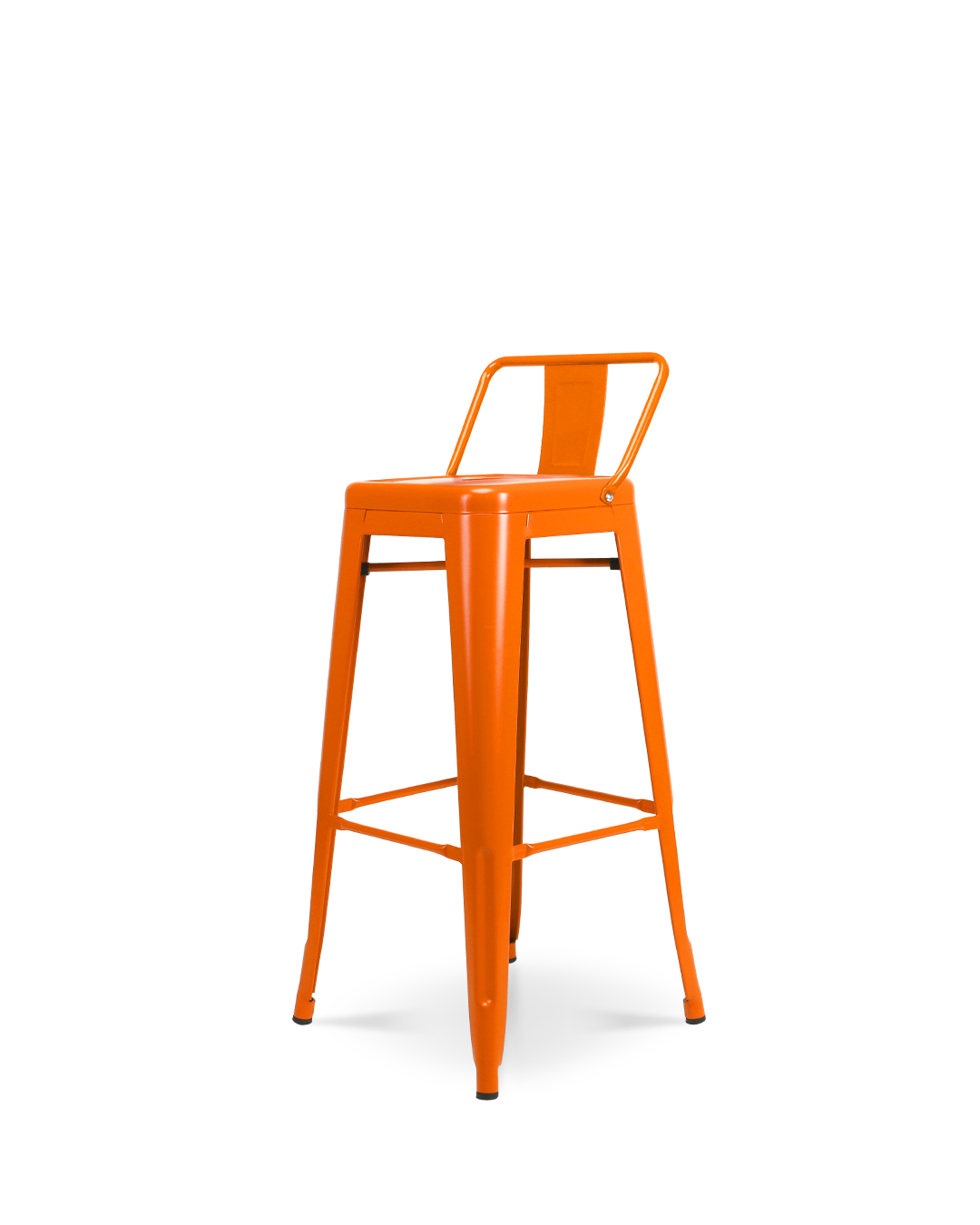 Taburete Alto de metal Lix Naranja