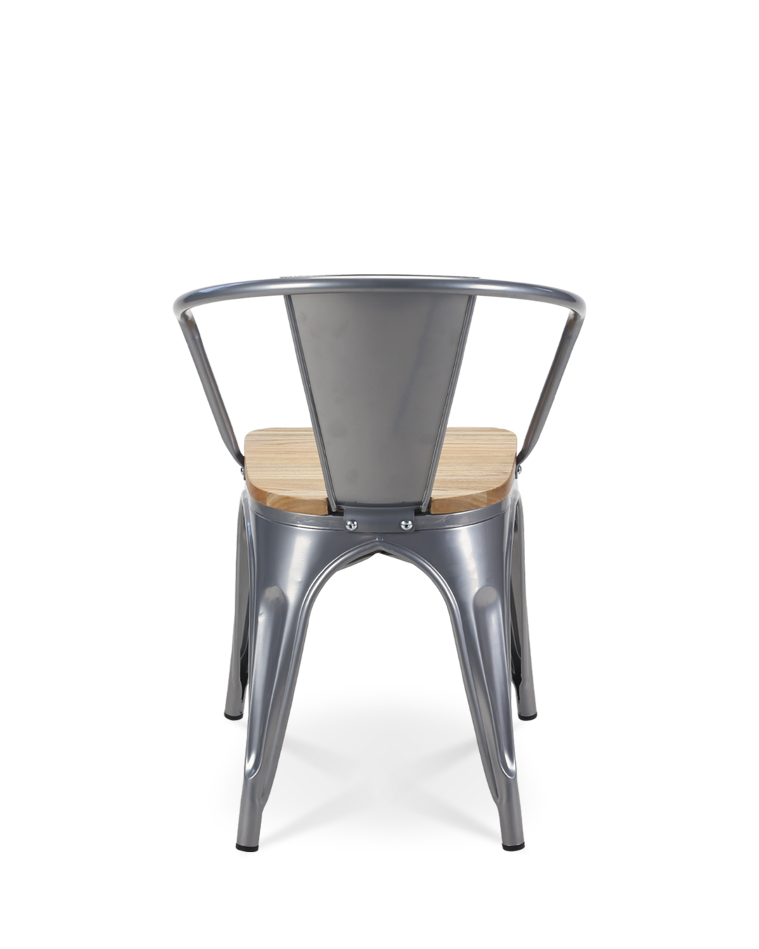 Silla Lix Metal y Madera con reposabrazos