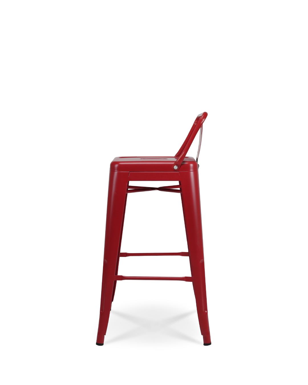 Lix Metal Counter Chair Red