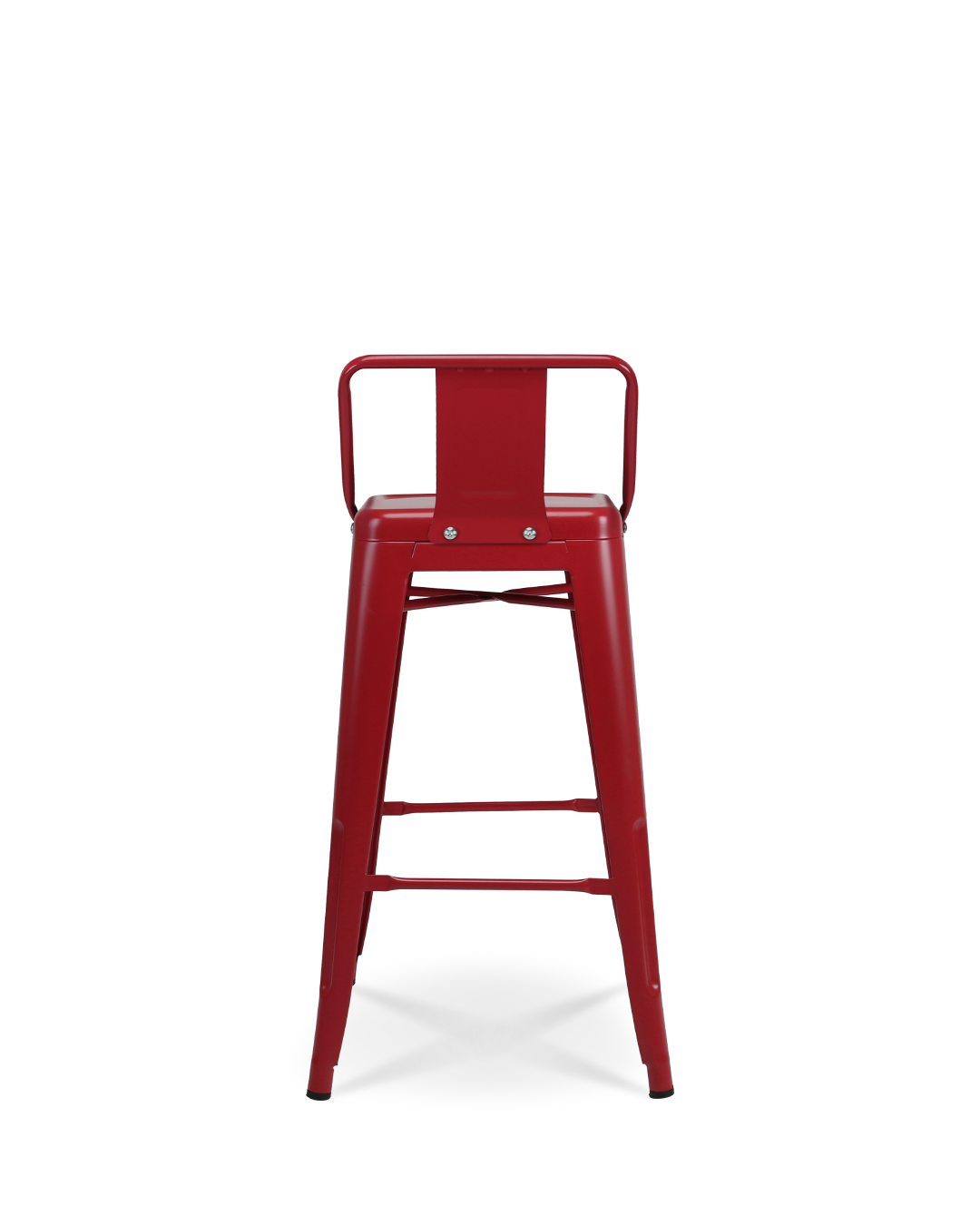 Lix Metal Counter Chair Red