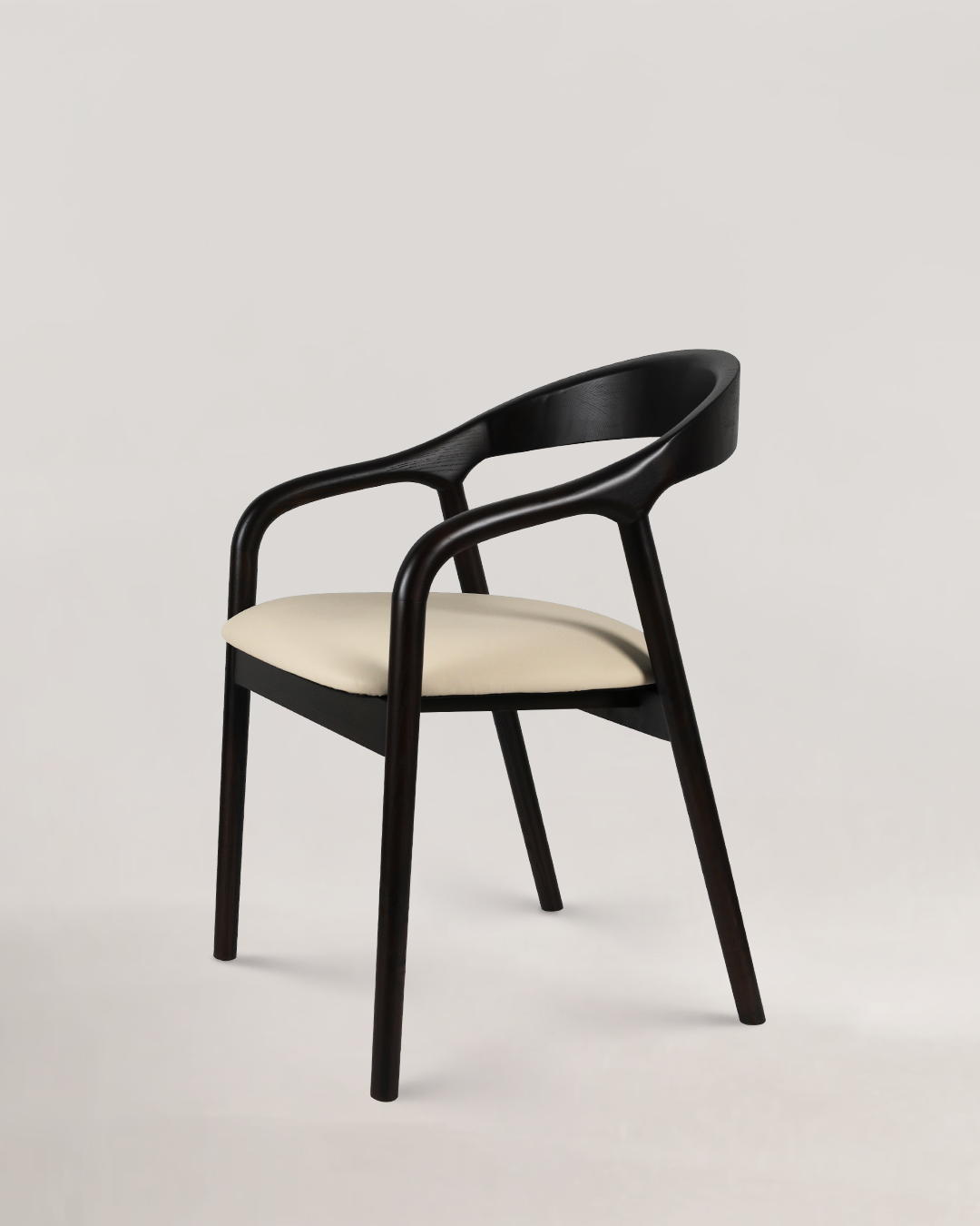 Riva Wooden Chair Dark Beige