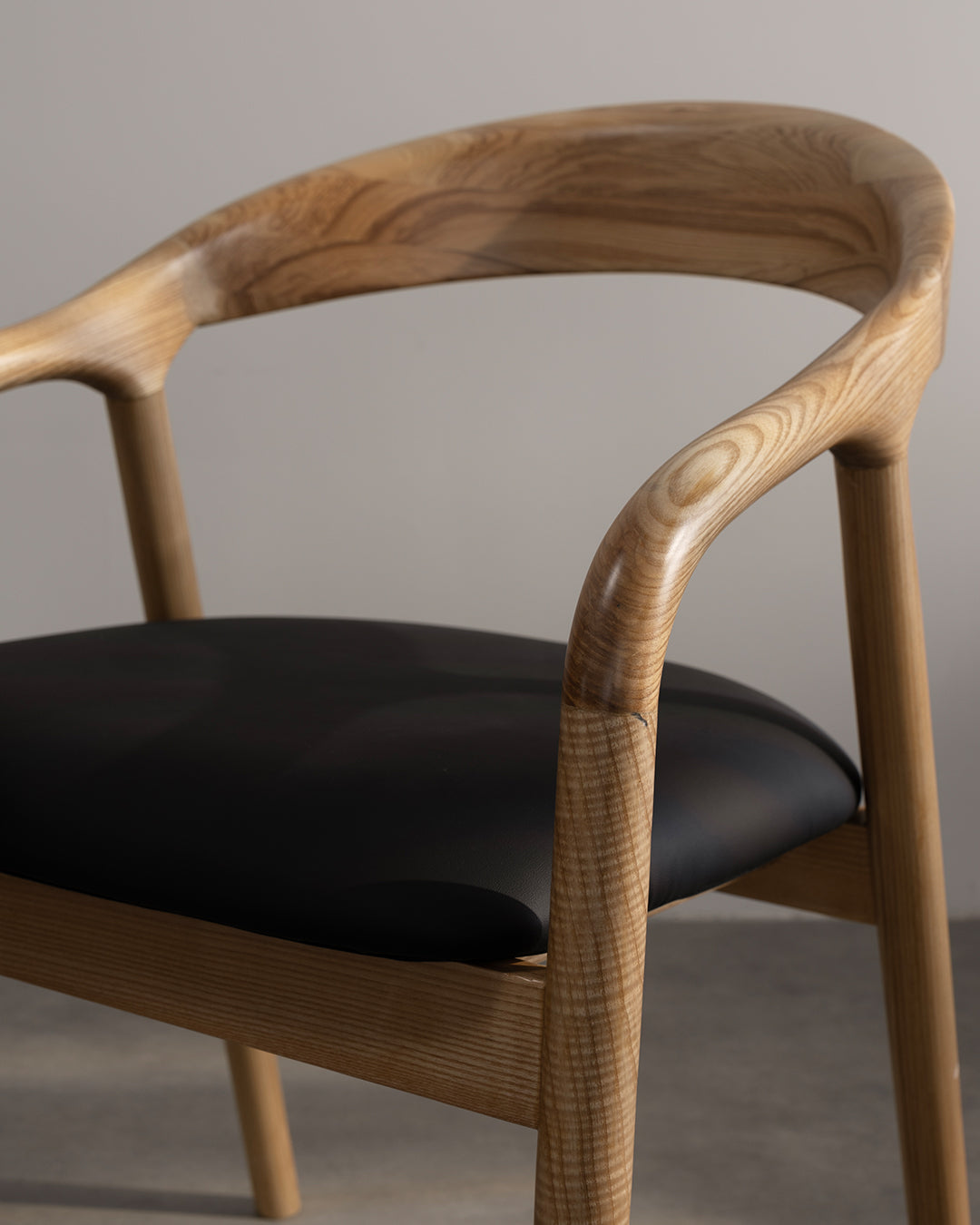 Riva Wooden Chair Natural Black