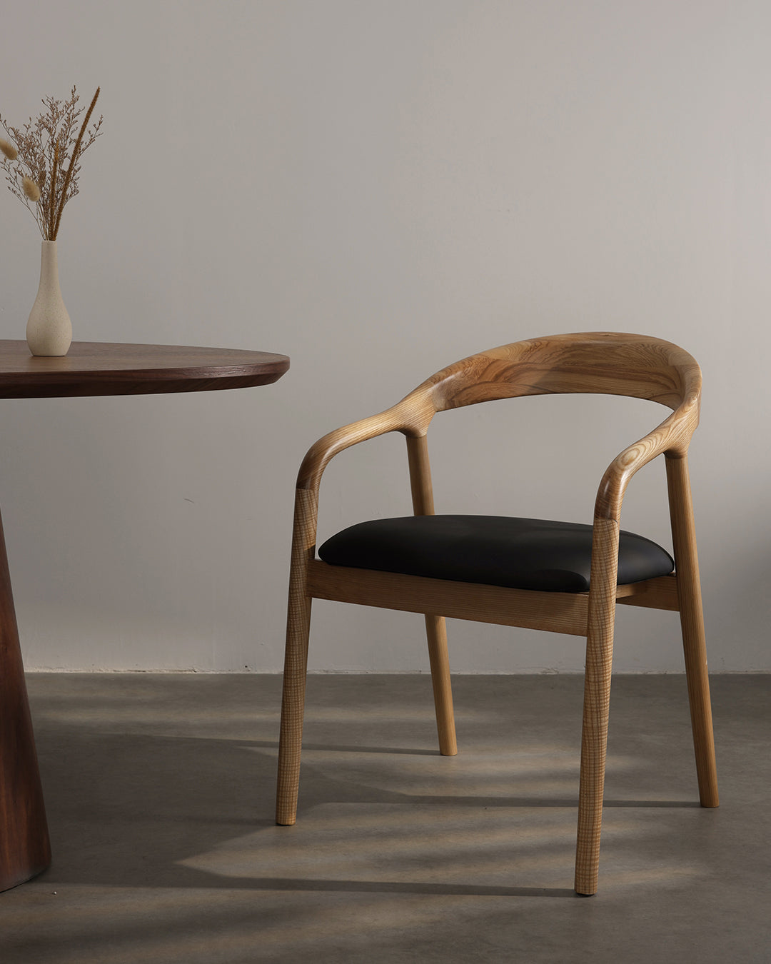 Riva Wooden Chair Natural Black