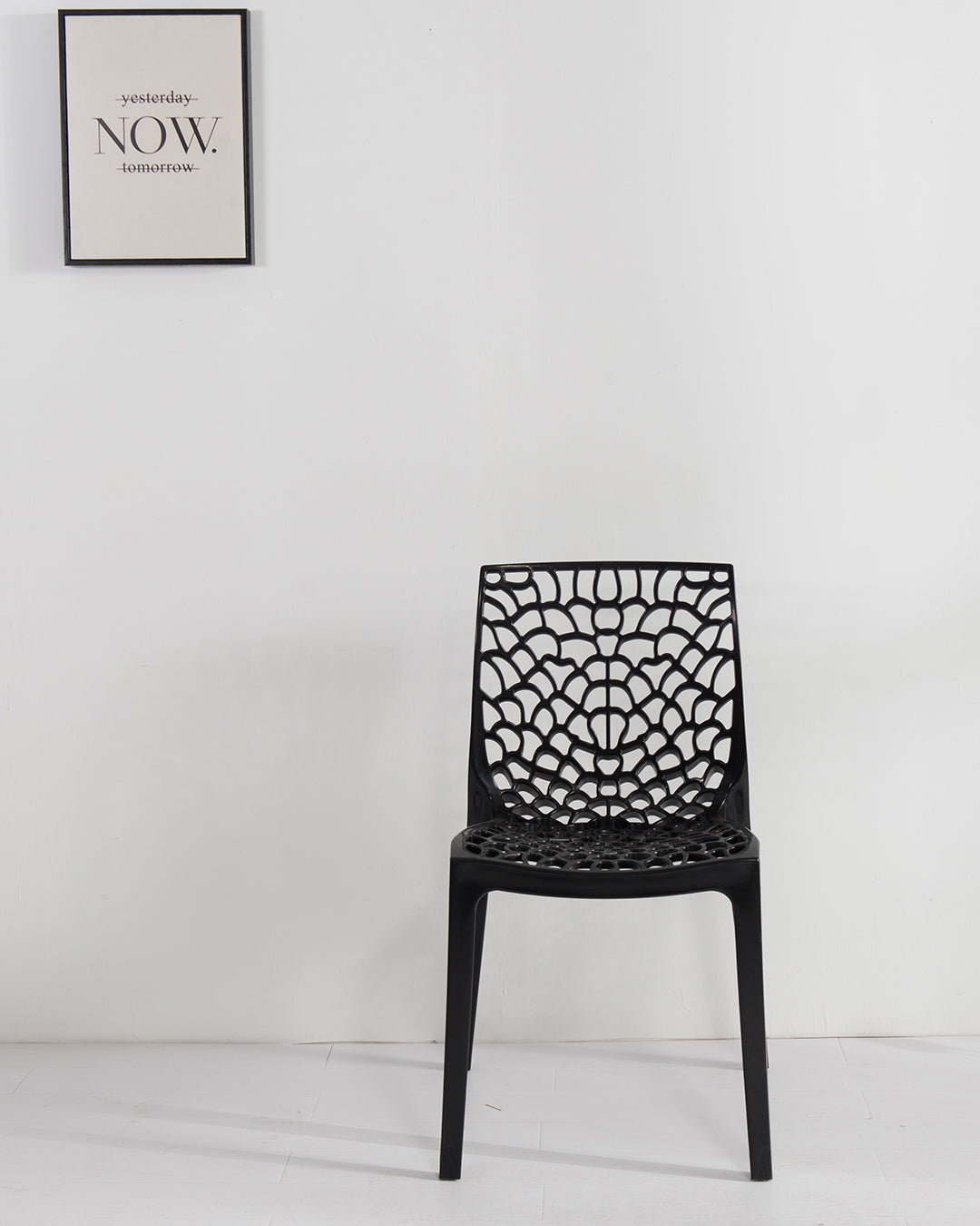 Root Plastic Chair Ivory White