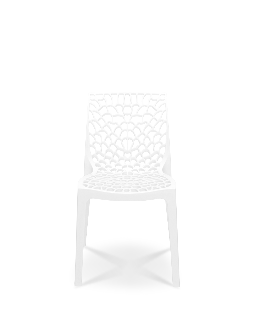 Root Plastic Chair Ivory White