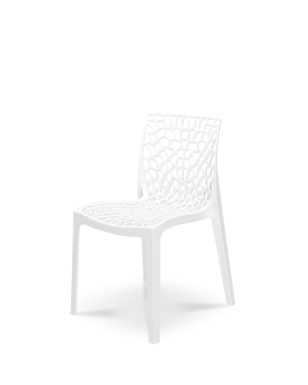 Root Plastic Chair Ivory White