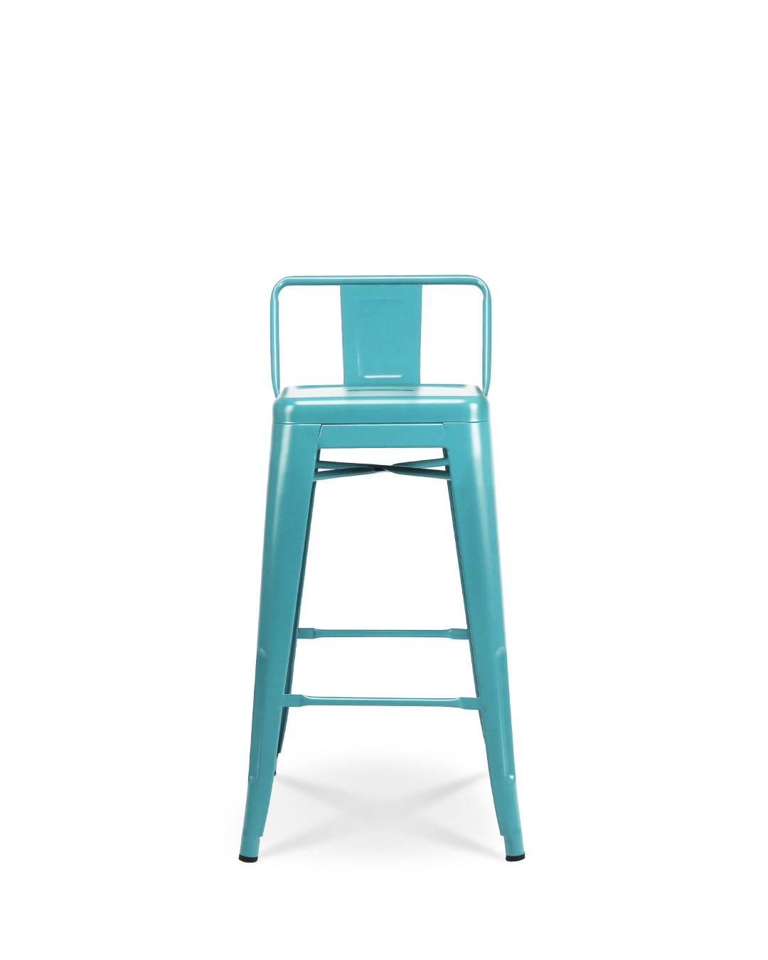 Silla Alta Lix de metal Turquesa