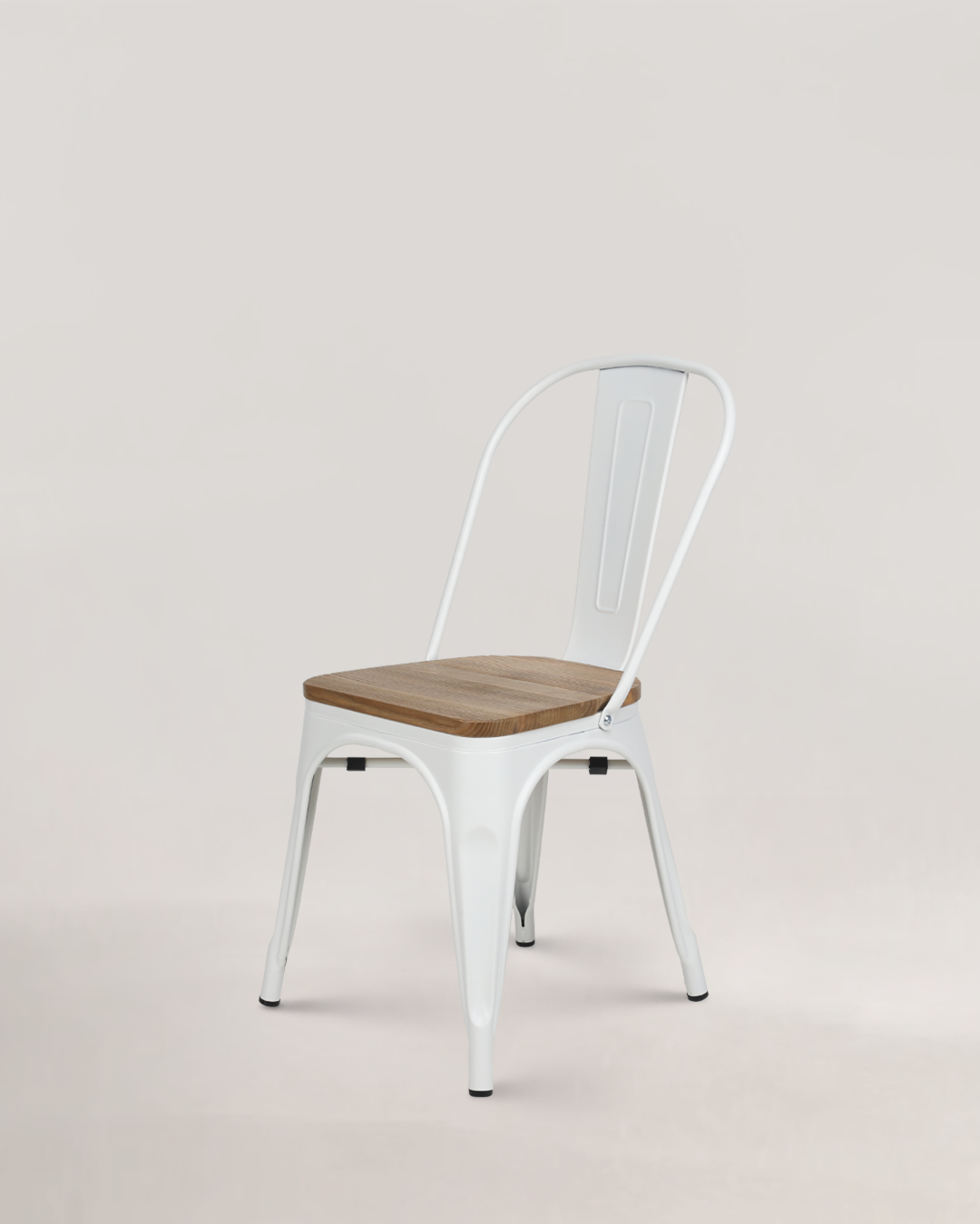 Silla LIX Blanco Madera y metal