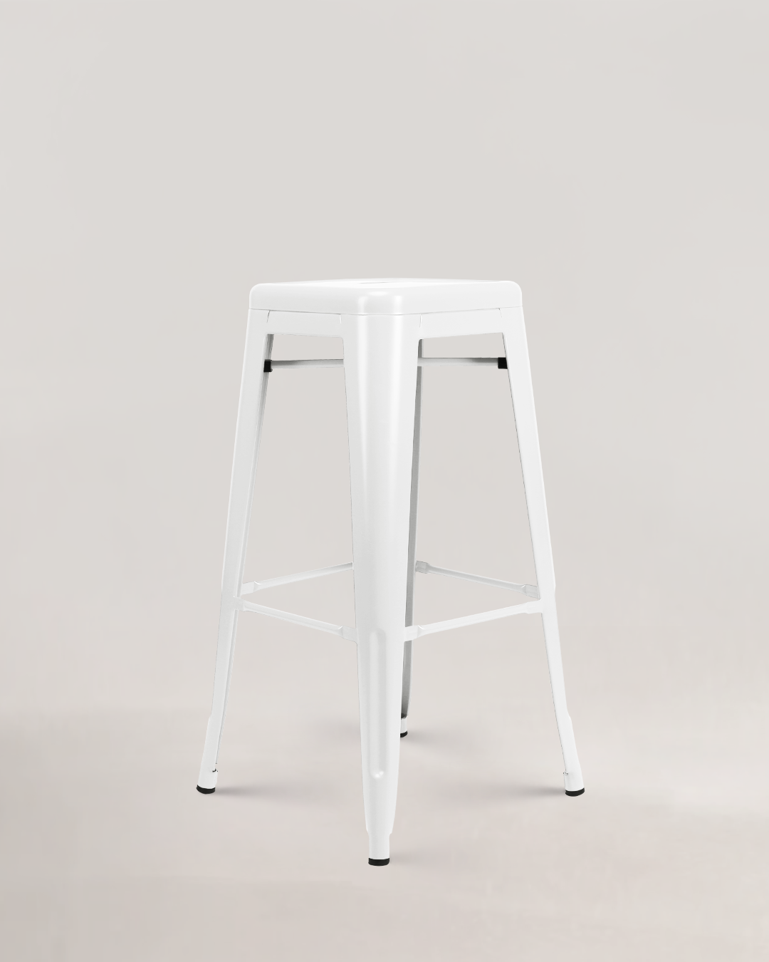 Taburete de metal Lix Blanco