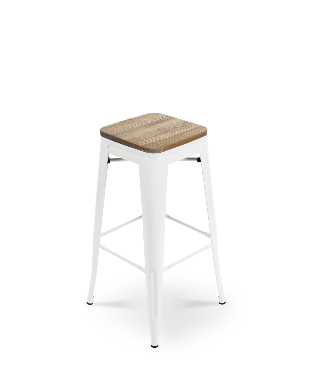 Lix Wood Bar Stool White