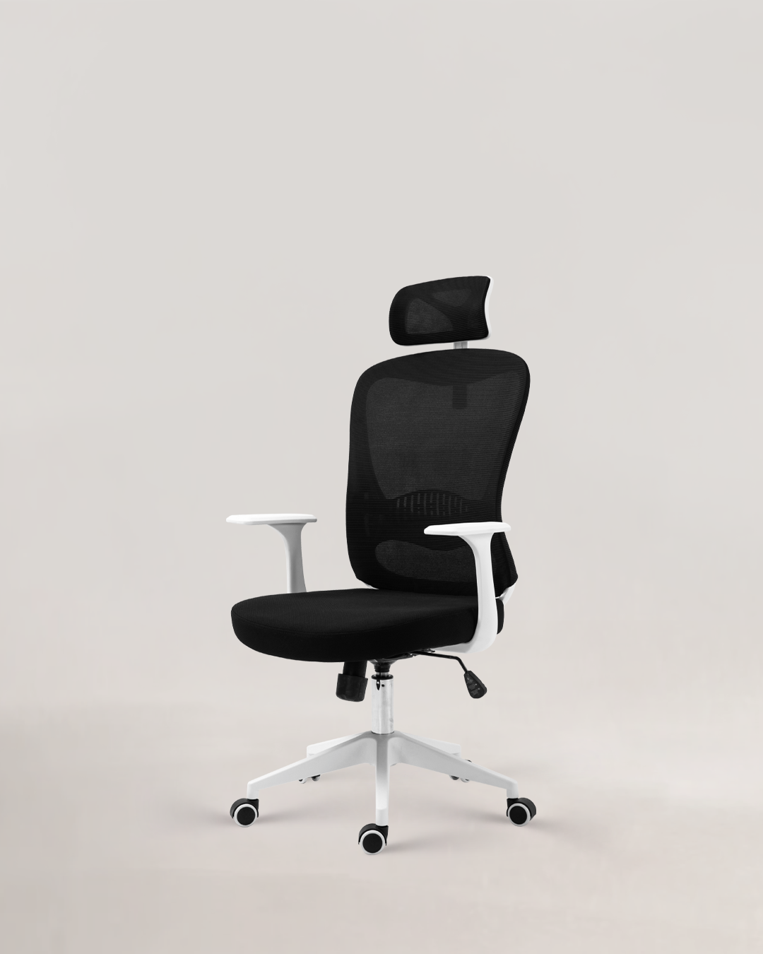 Silla de Oficina Aurora blanco negro